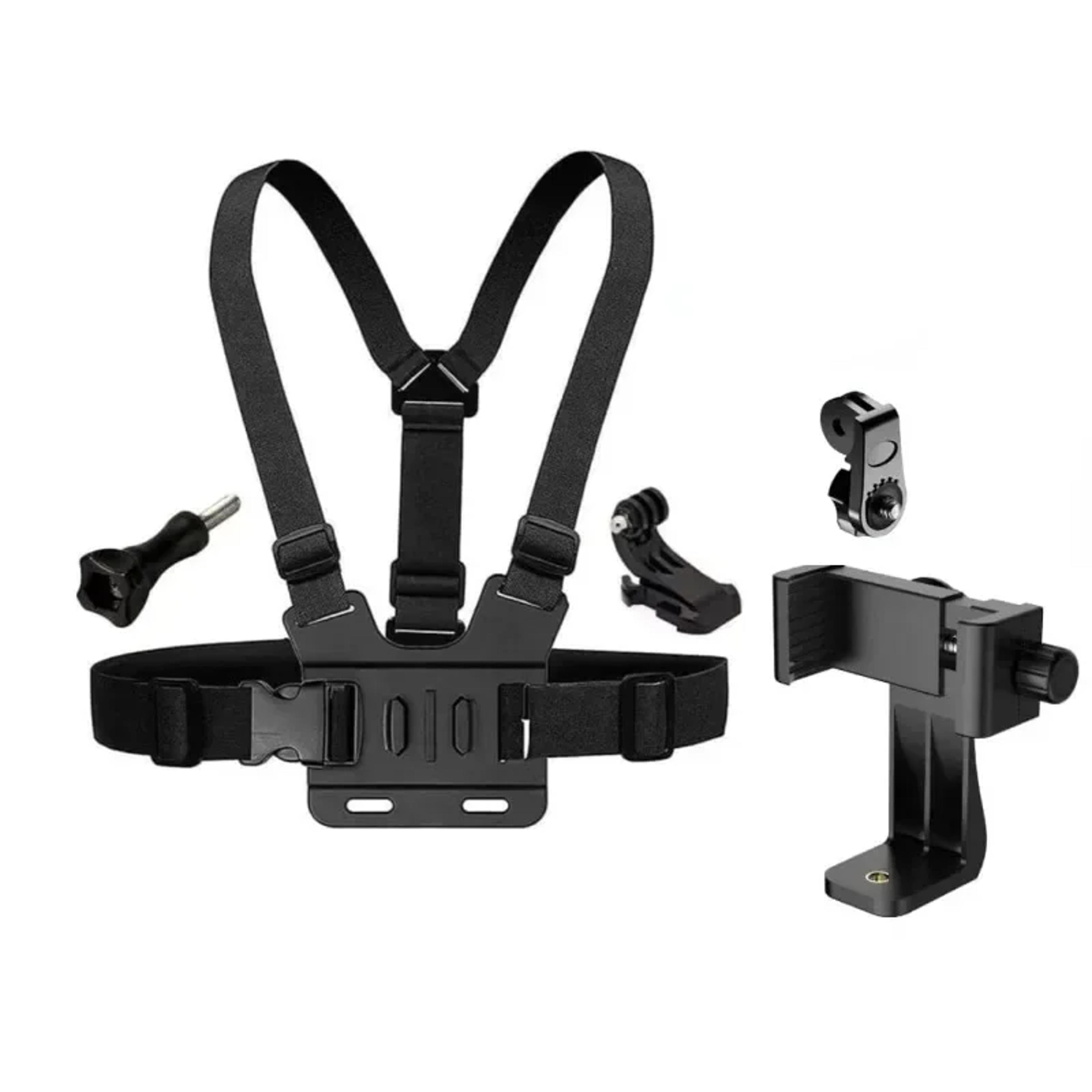 1 PC Adjustable Phone Clip Holder With Chest Strap Fixation Bracket For Sport Camera Mobile Phone C 5