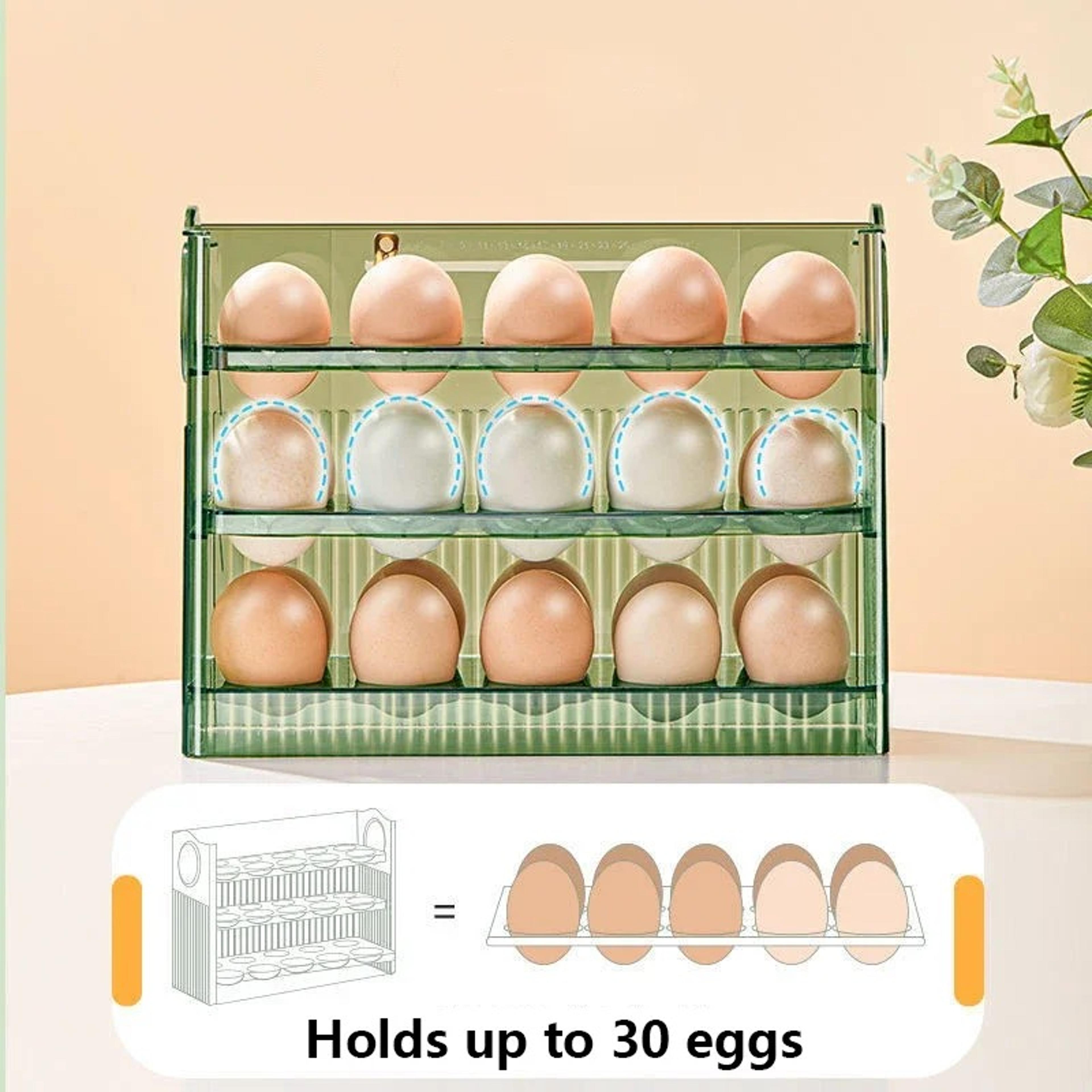 Reversible Refrigerator Egg Organizer Layer Side Door Egg Holder 3