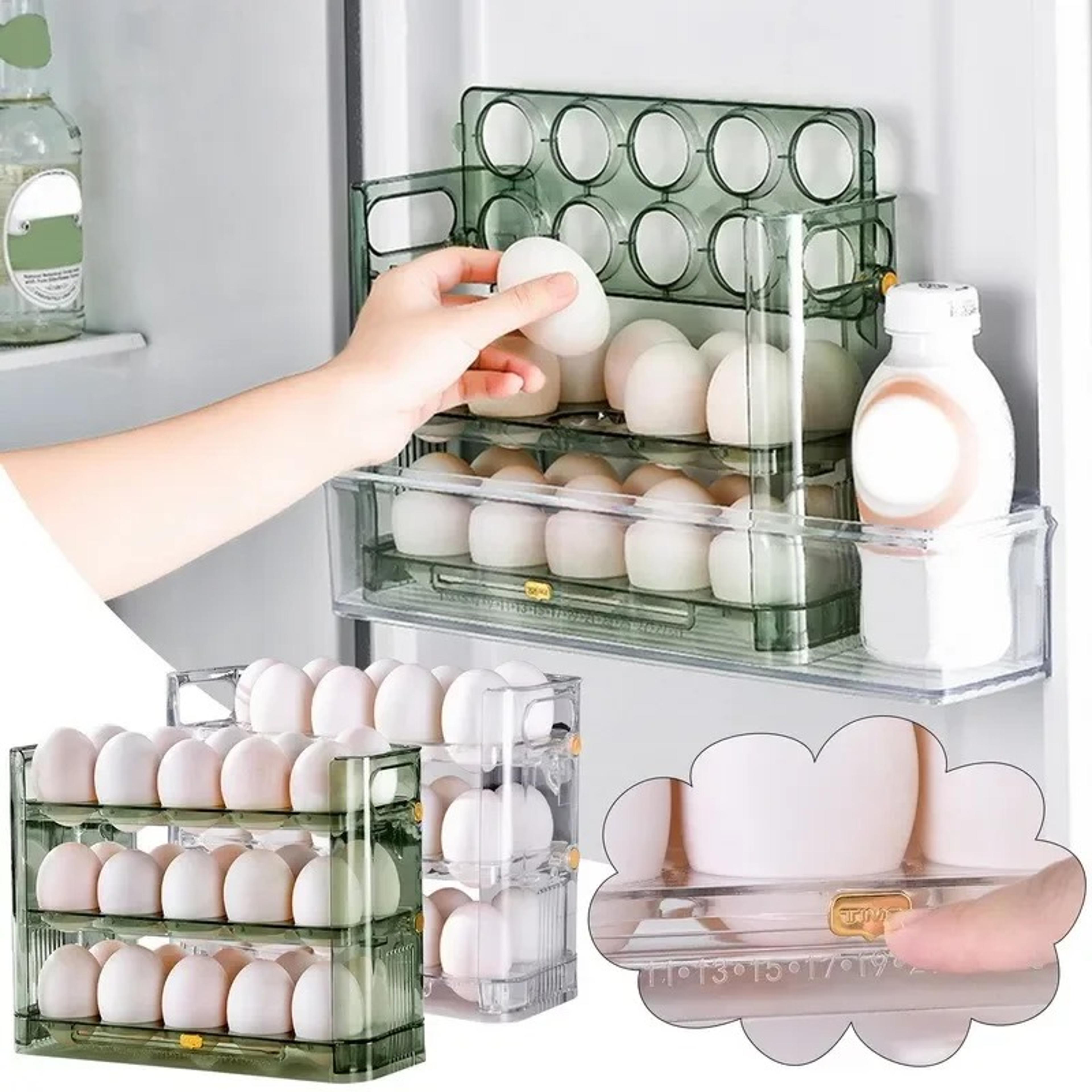 Reversible Refrigerator Egg Organizer Layer Side Door Egg Holder 4
