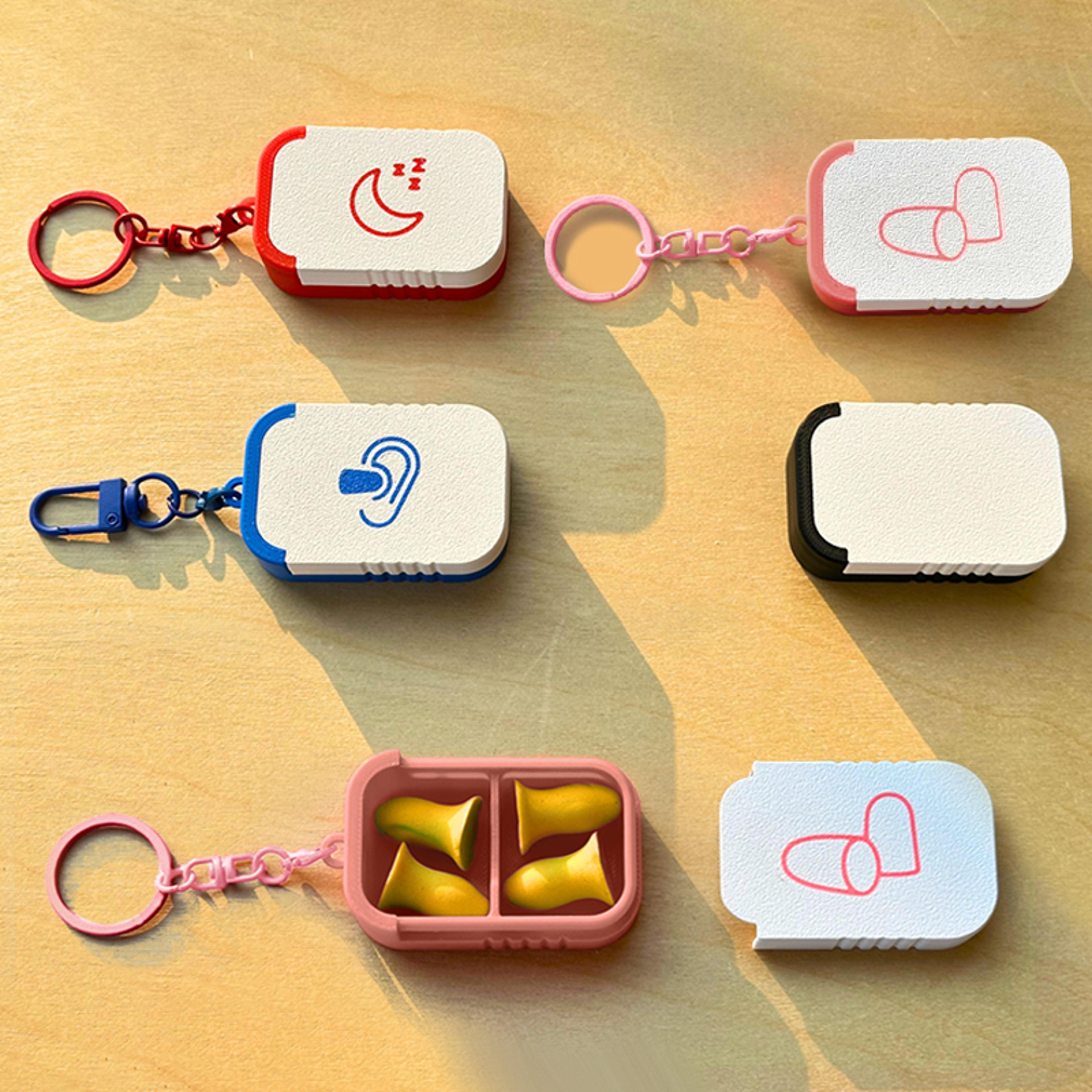 Portable Earplug Case Keychain Mini Pill Holder For Jewelry And Small Essentials 1