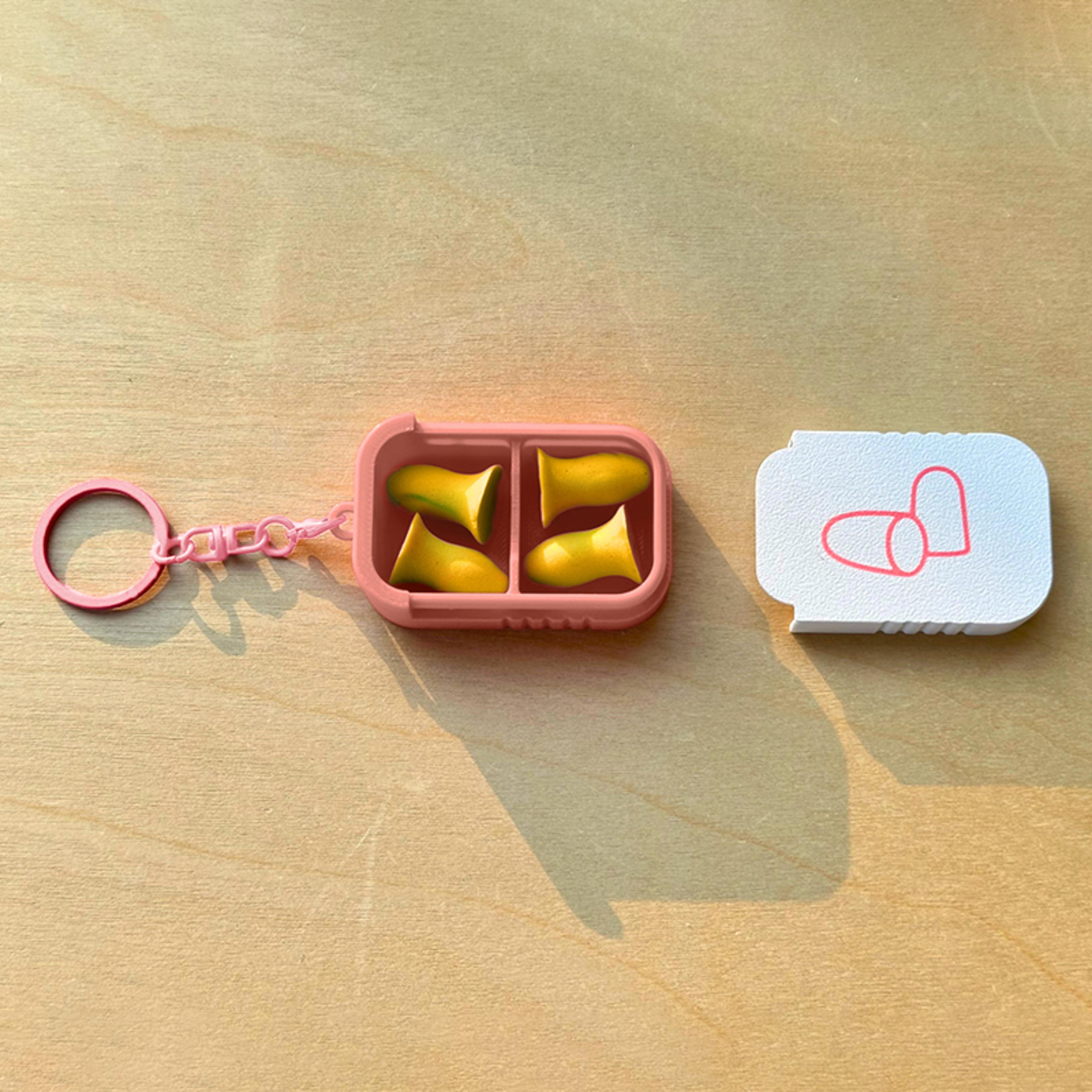 Portable Earplug Case Keychain Mini Pill Holder For Jewelry And Small Essentials 2