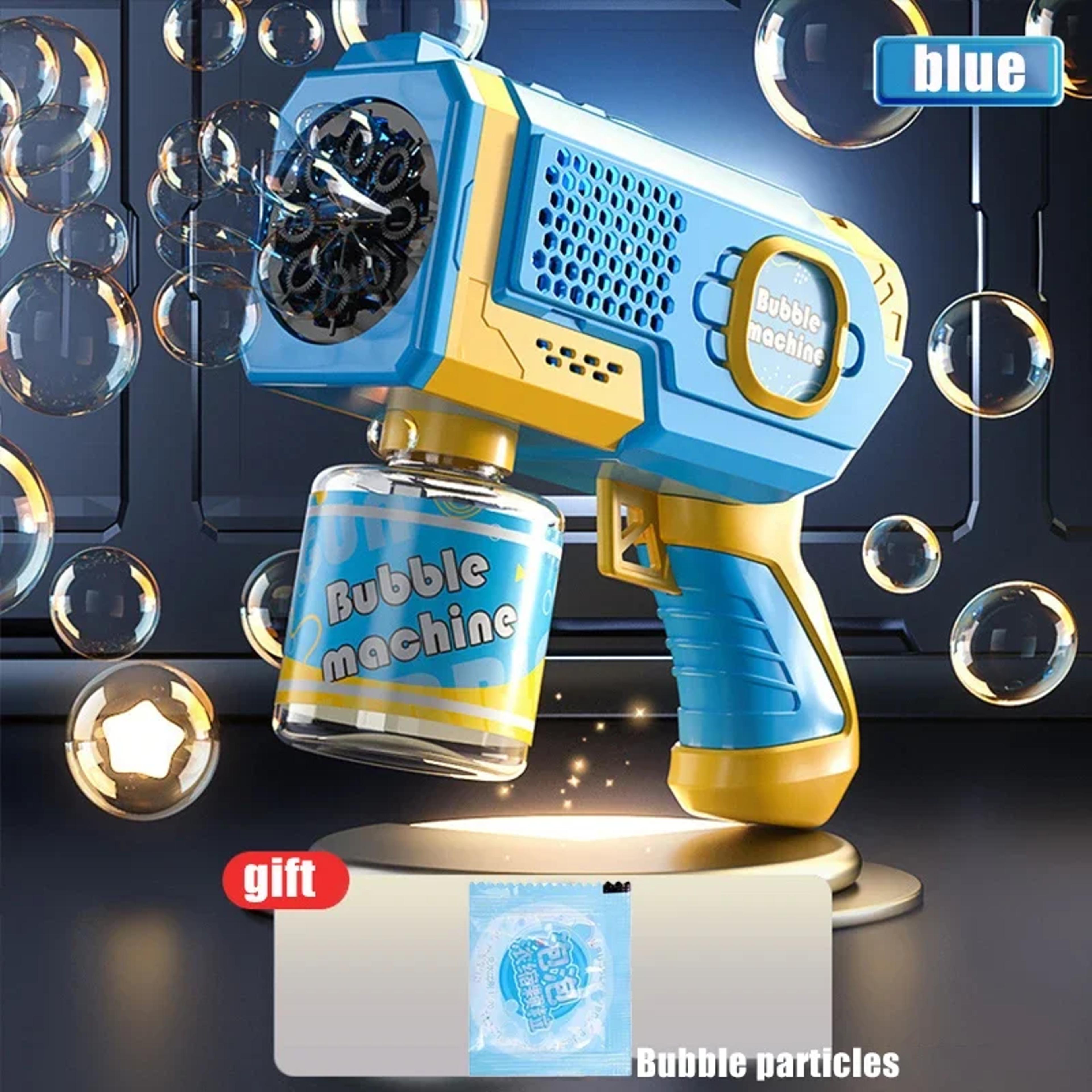 Kids Automatic Bubble Gun Light Up Bubble Machine Toy 2