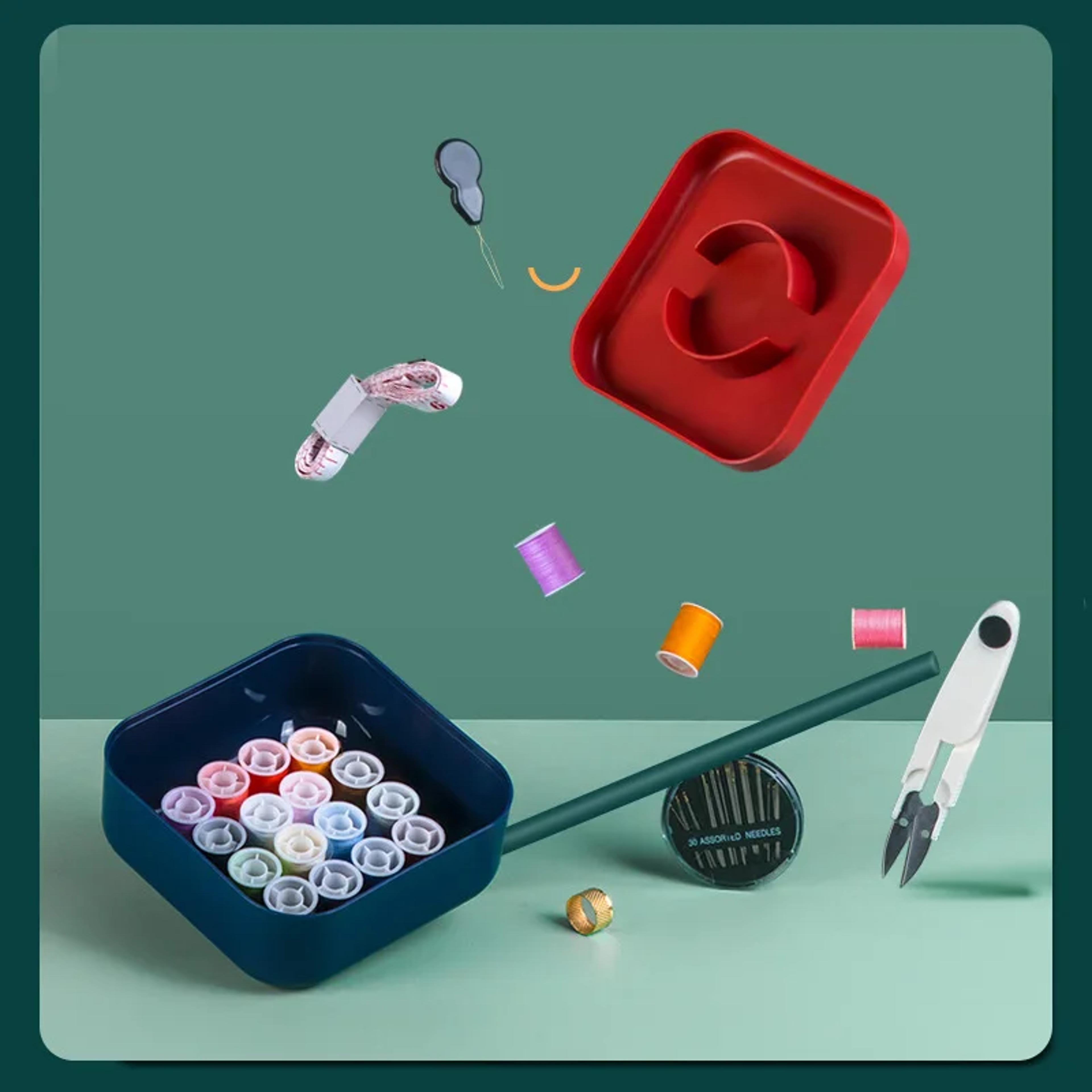 Portable Sewing Kit Box For Quick Repairs And Travel Mending 3