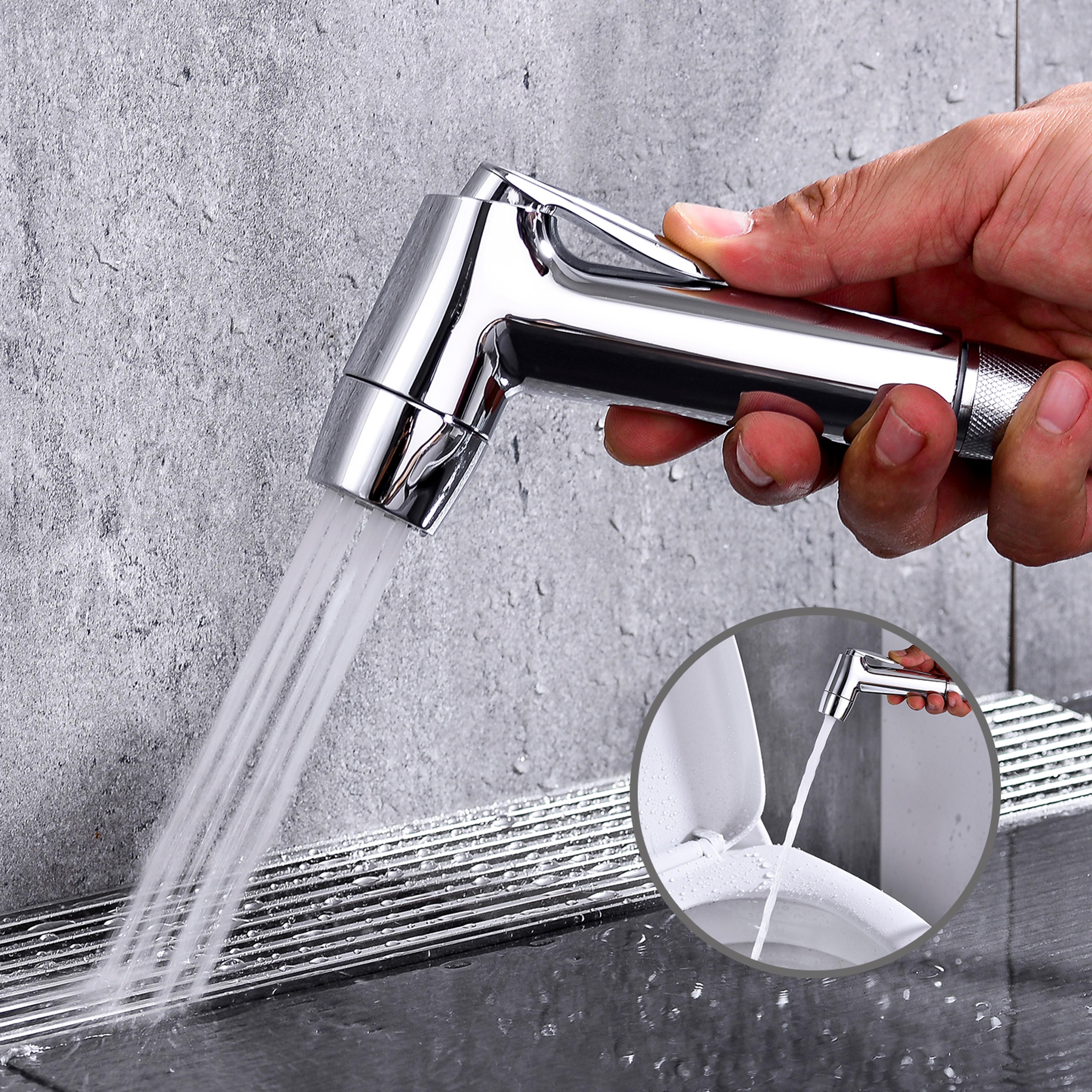 dual flow handheld bidet sprayer portable toilet sprayer for travel and daily hygiene