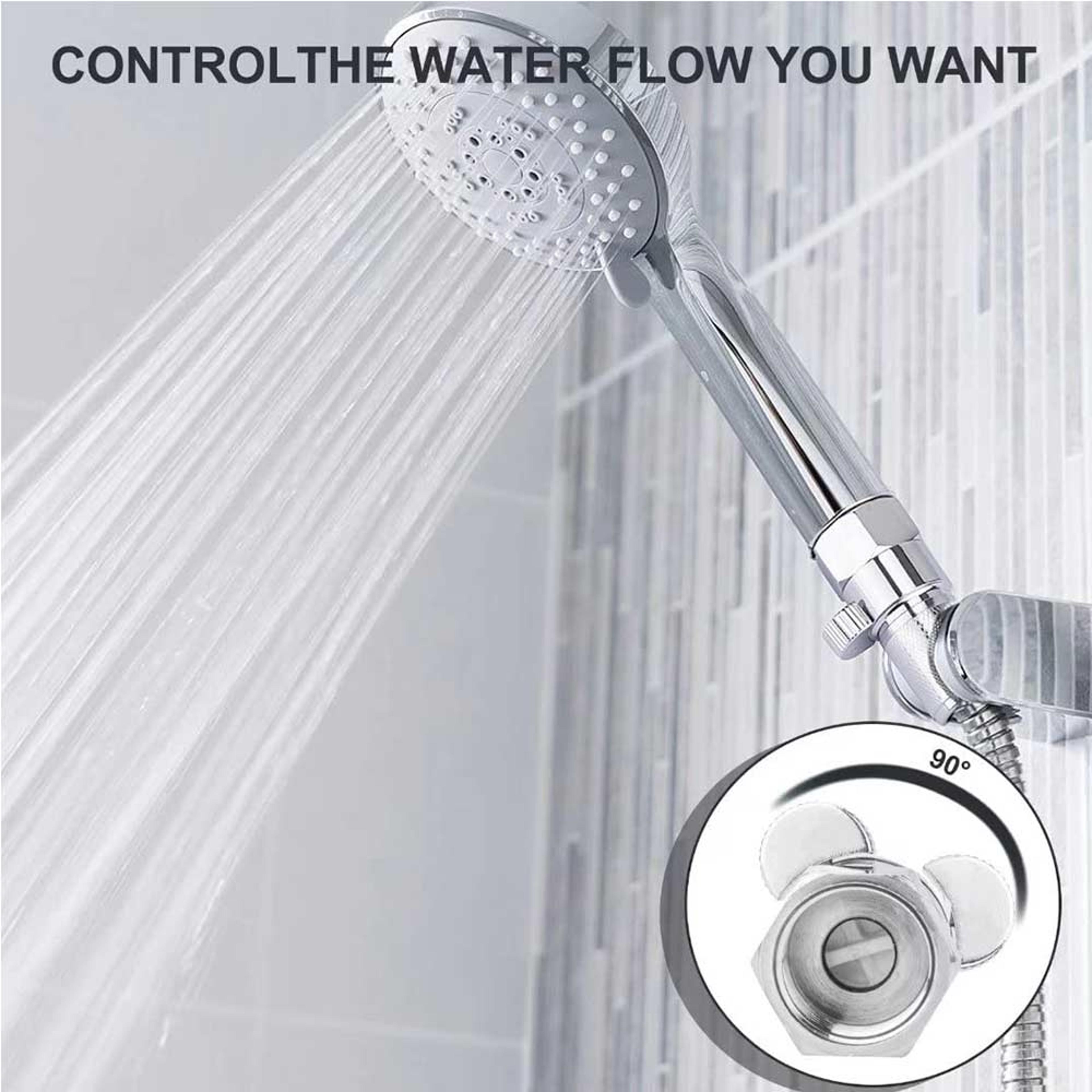 Dual Shower Head Combo With Shower Head Shut Off Valve  Handheld Bidet Sprayer 2