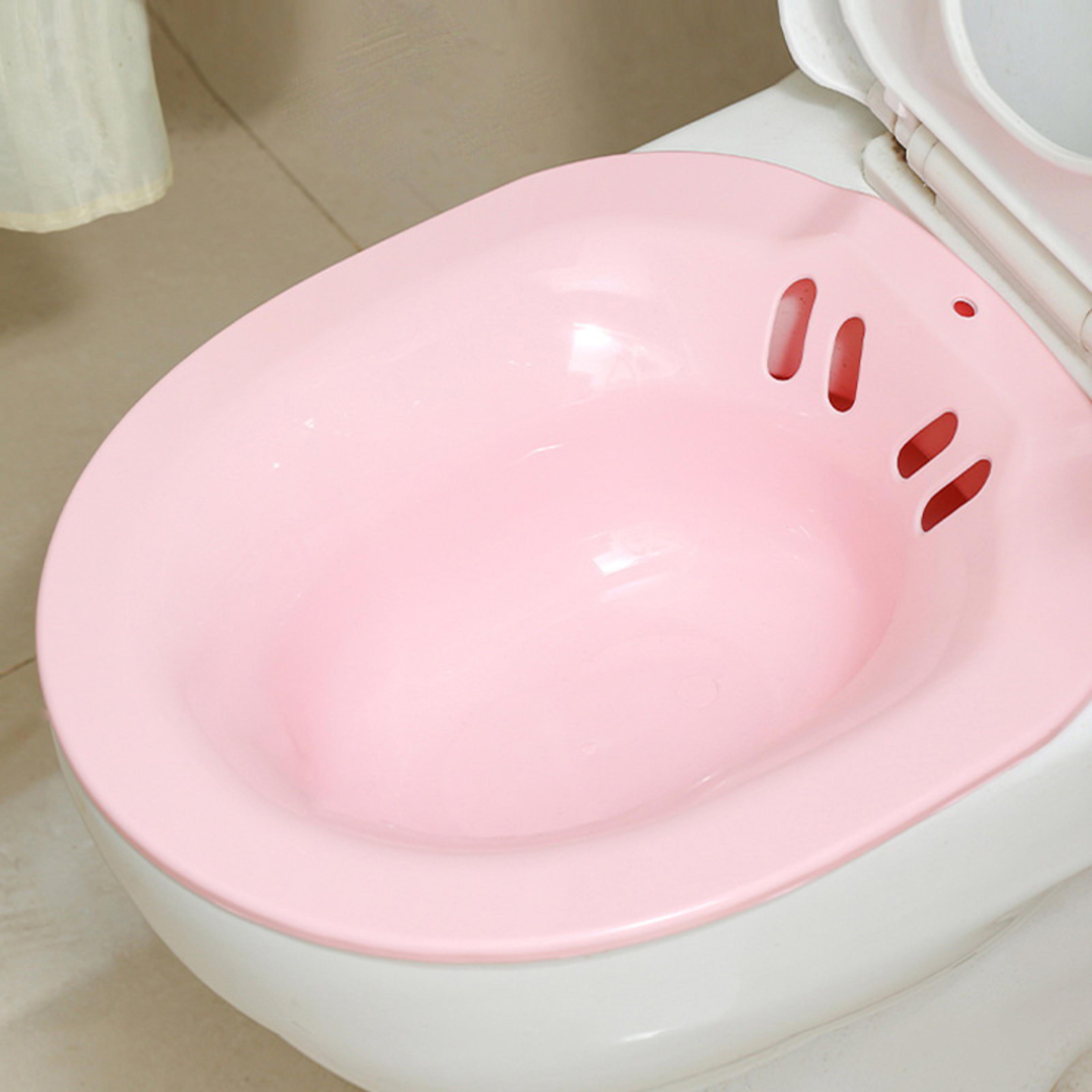 comfortcare sitz bath for toilet seat postpartum care tub & perineal relief basin