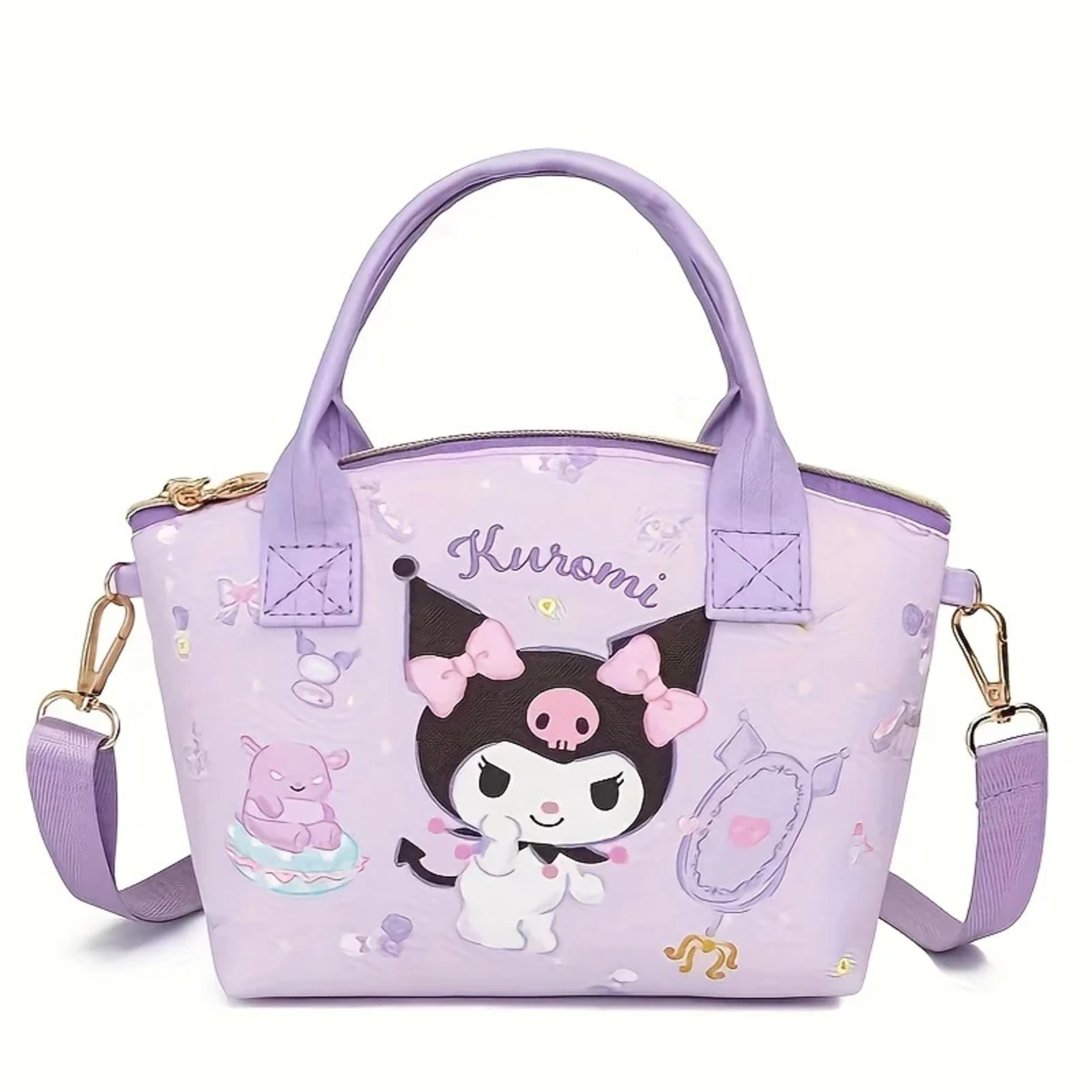 sanrio character tote bag for women hello kitty cinnamoroll kuromi shoulder purse