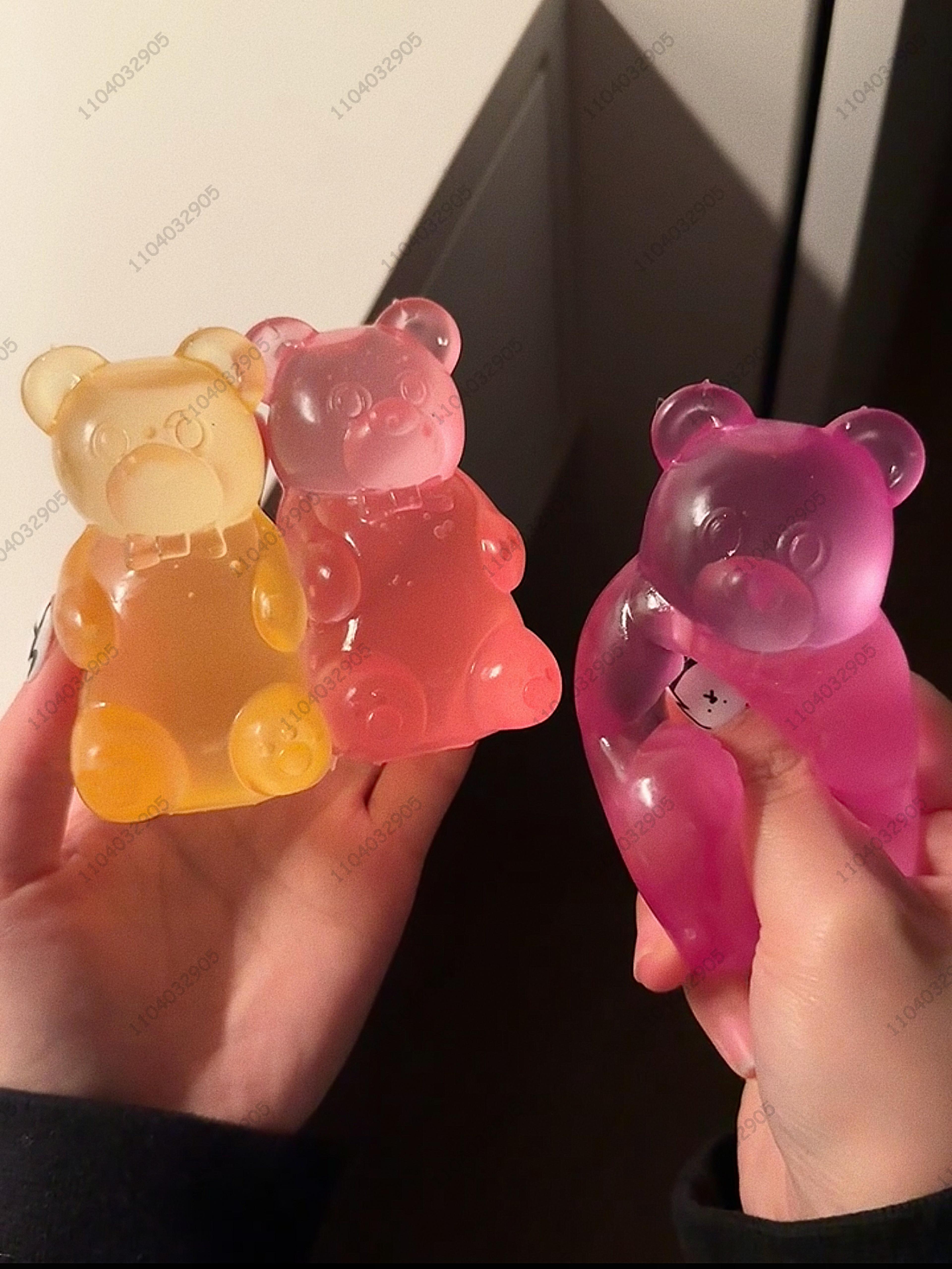 Colorful Gummy Bear Squeeze Fidget Toy For Stress Relief And Sensory Play 1