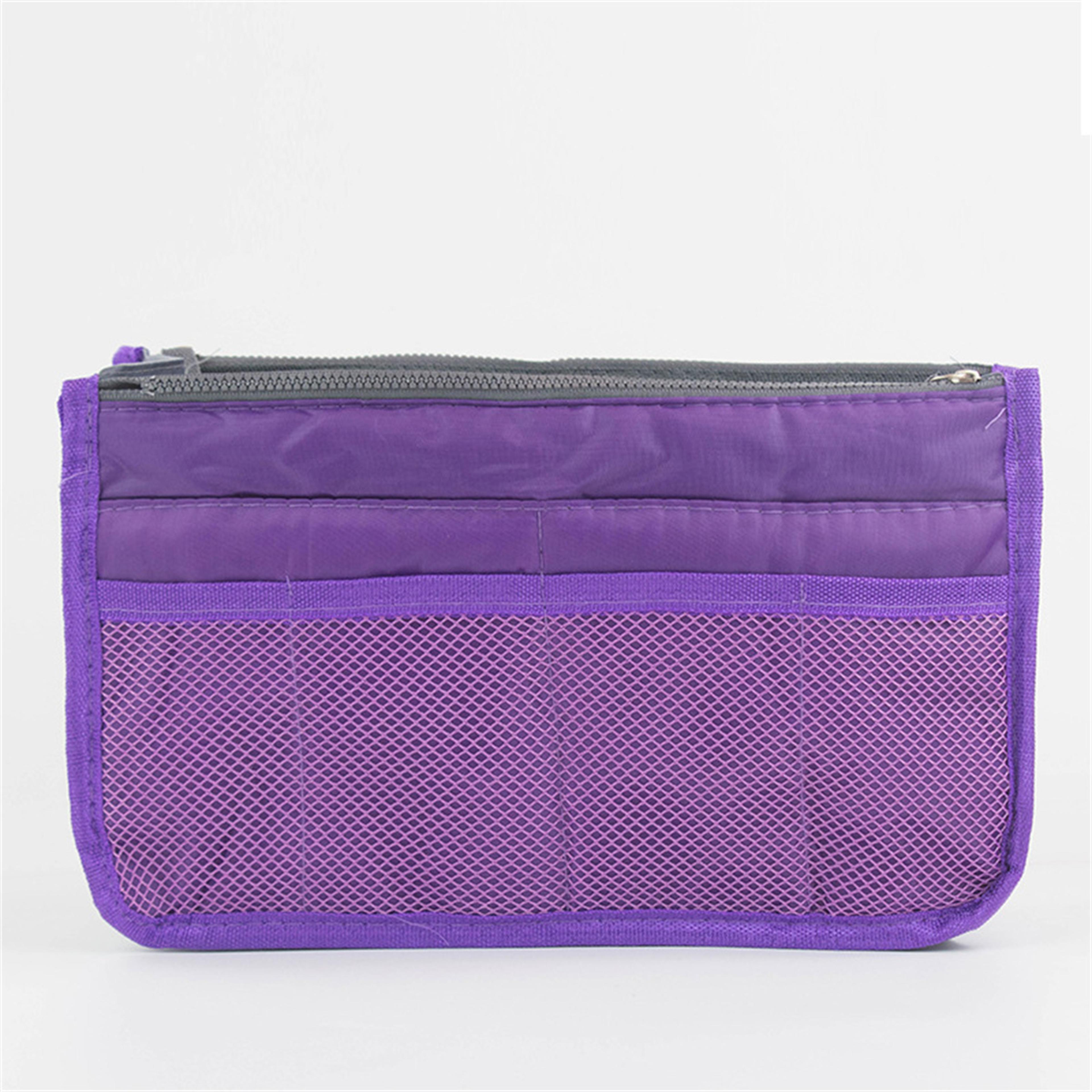 Large Capacity Travel Makeup Bag Double Zipper Toiletry Organizer 10
