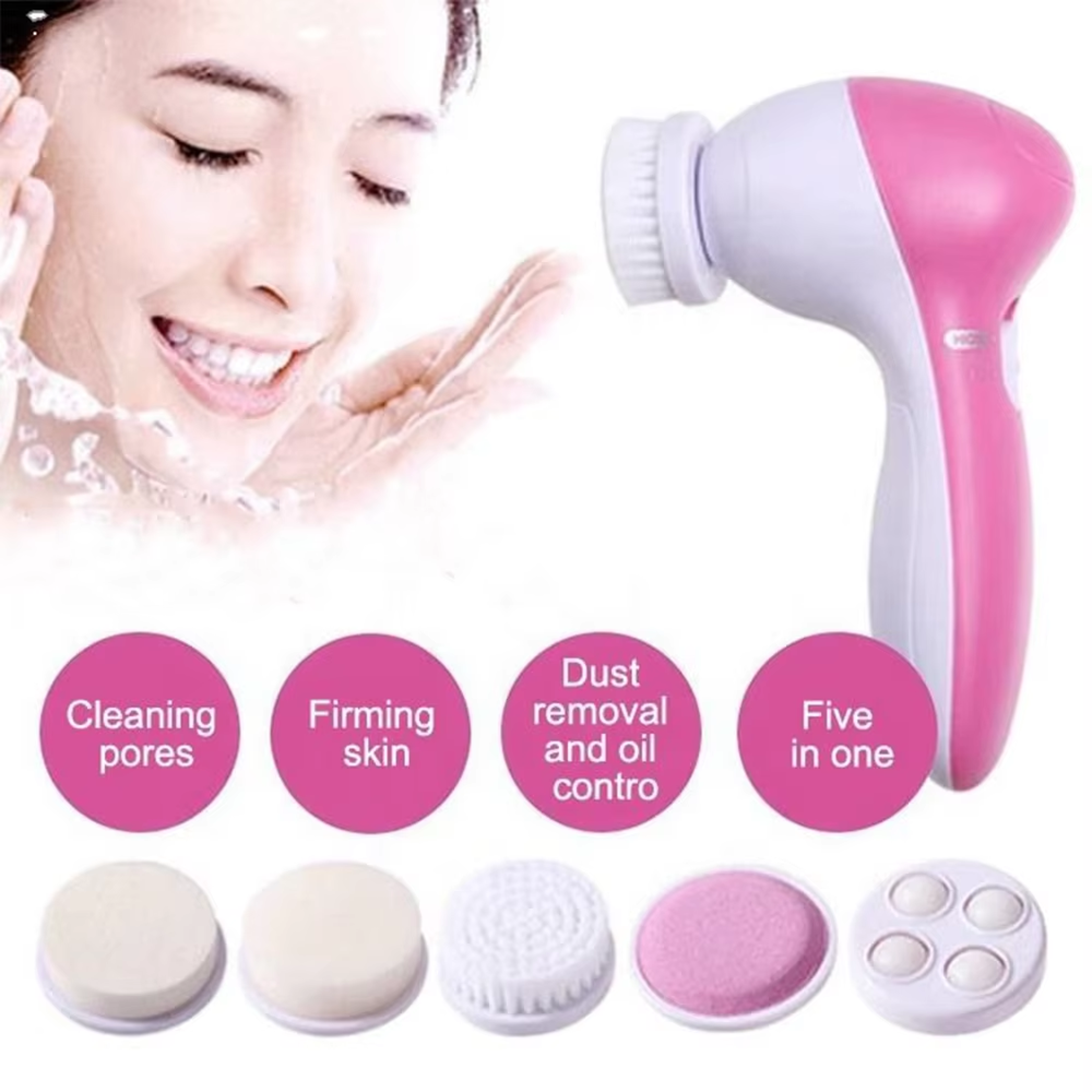 Electric Facial Cleansing Brush For Deep Pore Care And Gentle Massage 1