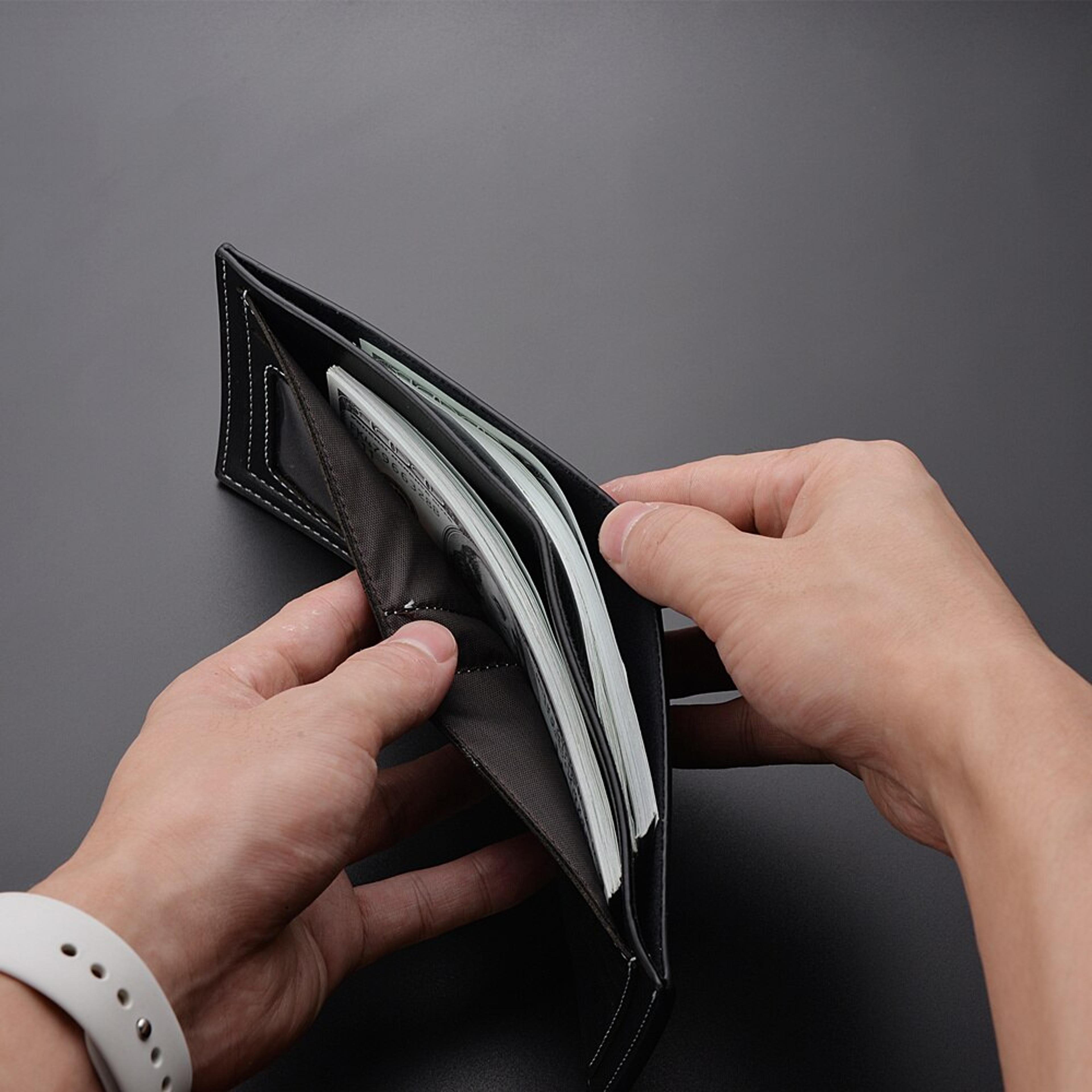 Slim PU Leather Wallet For Men Compact Durable And Stylish Credit Card Holder 2