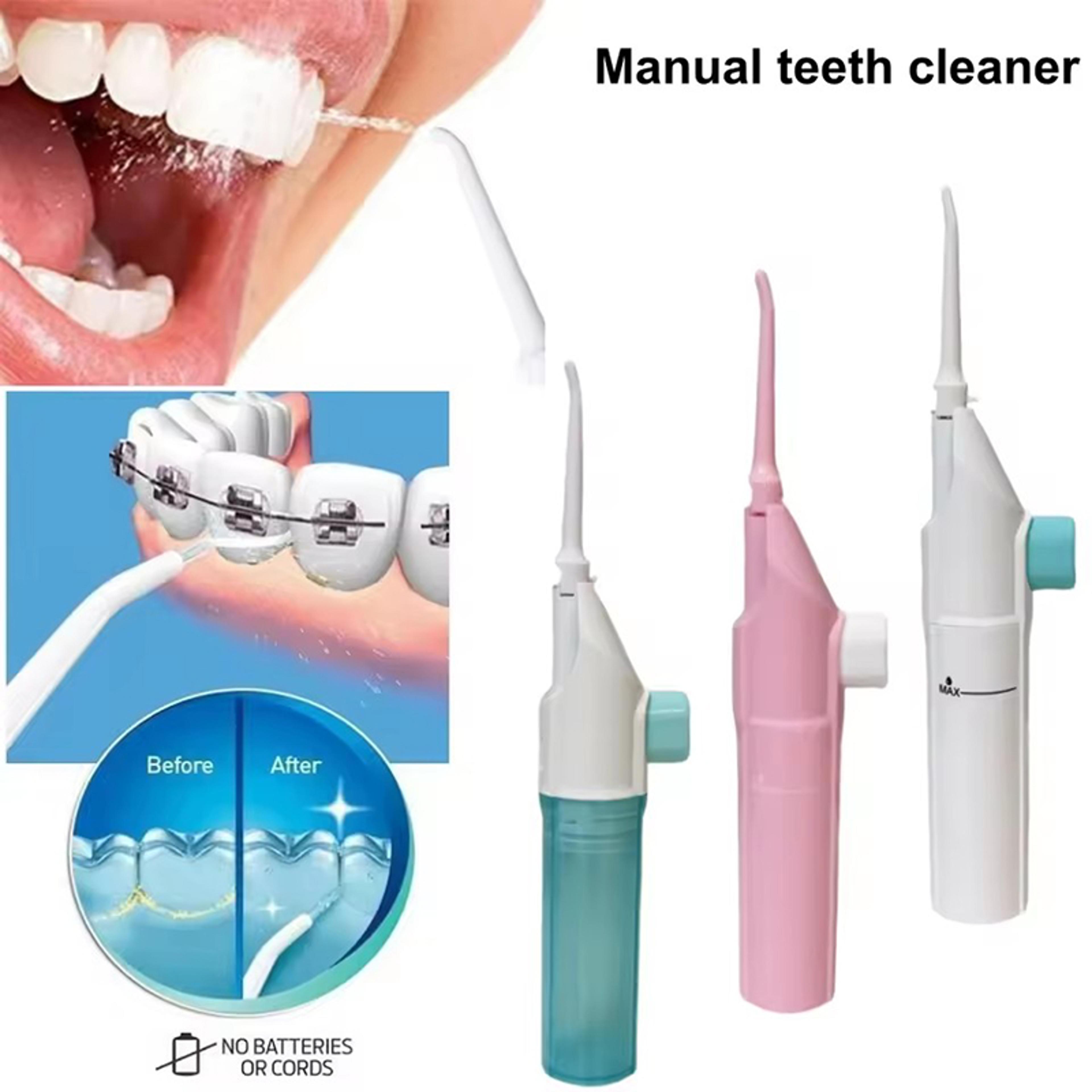 portable water flosser manual oral irrigator water toothpick