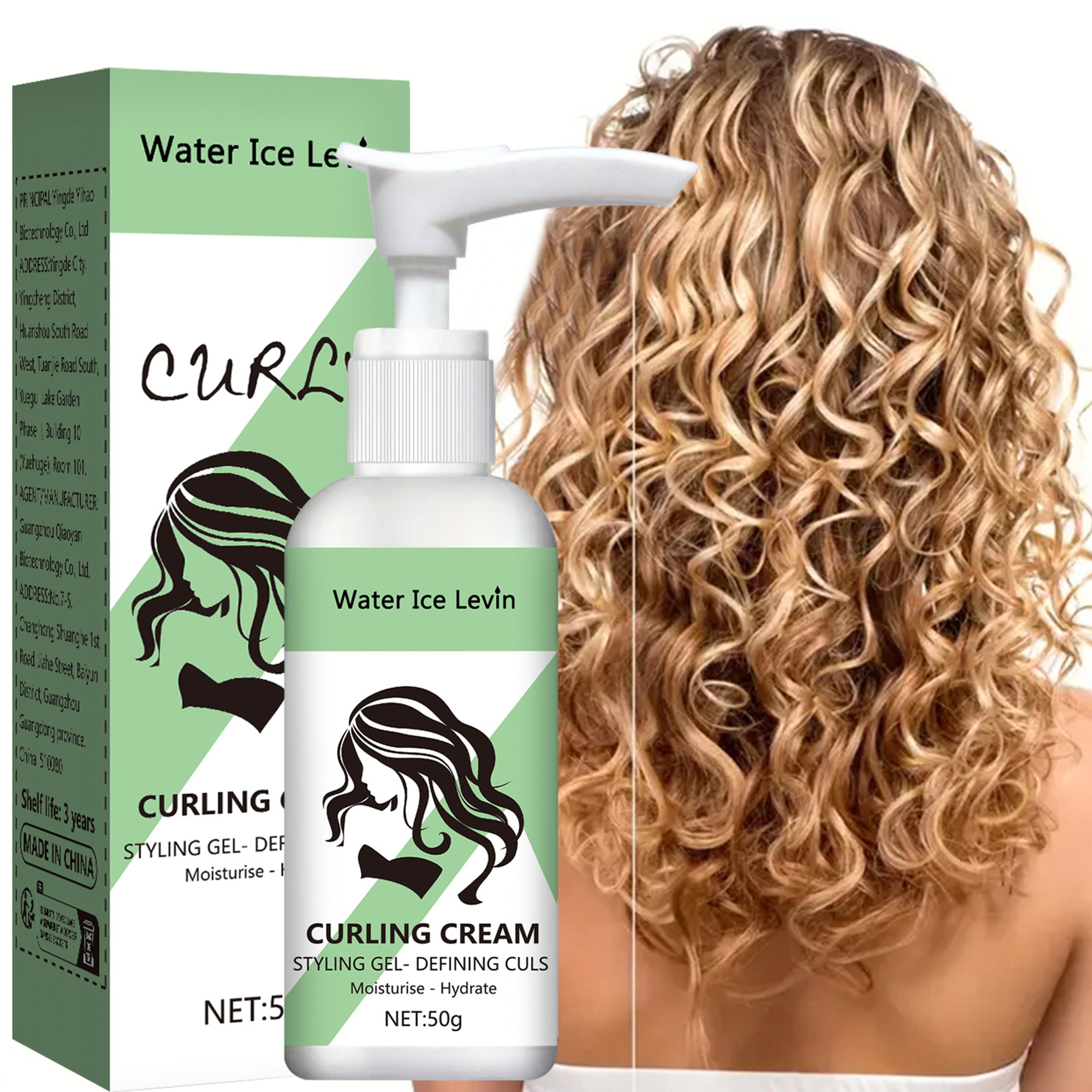 moisturizing curl defining cream for smooth shiny curly hair