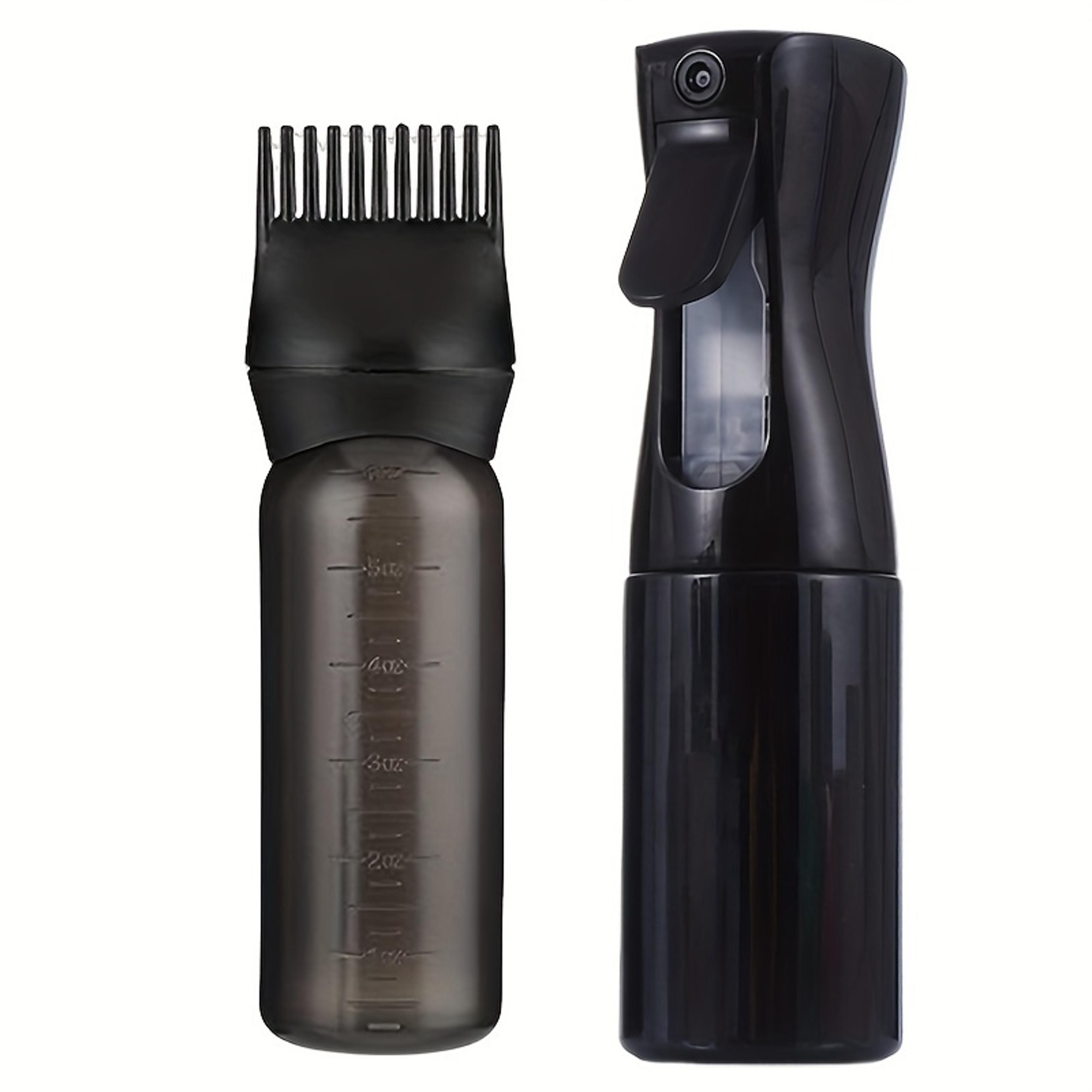 continuous spray bottle set with root comb applicator