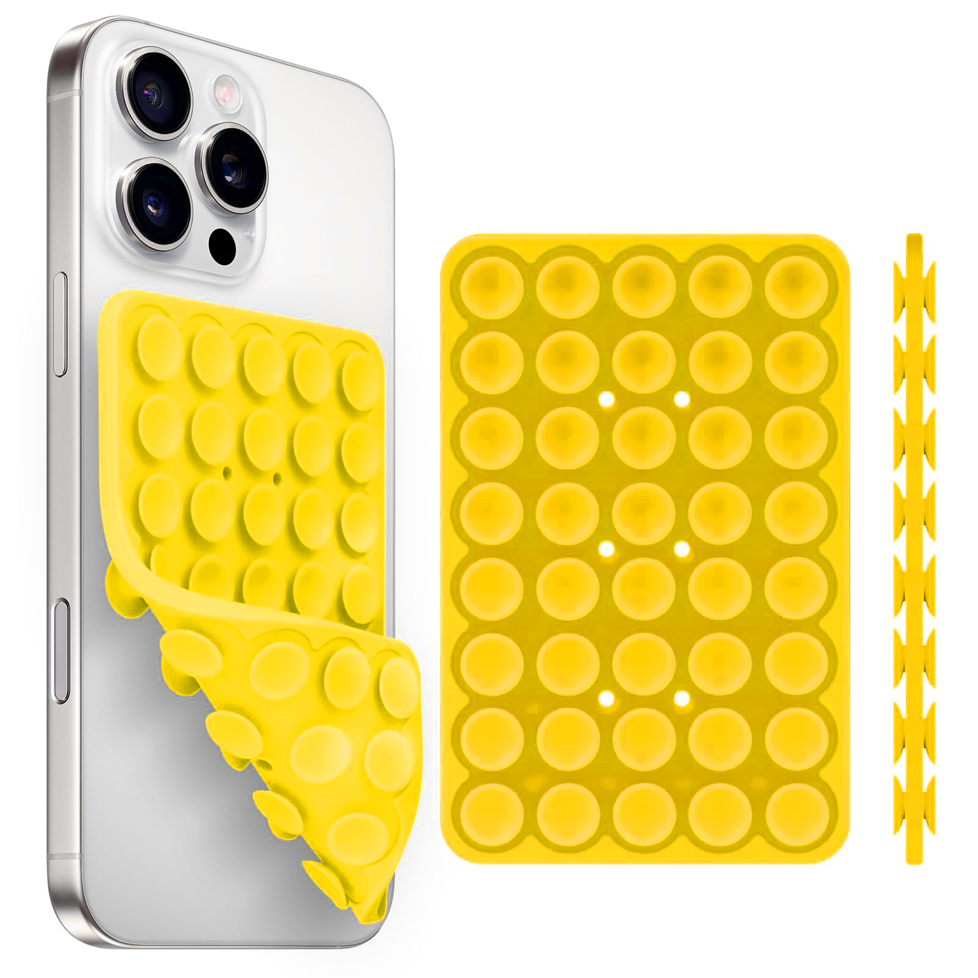 Silicone Suction Phone Holder Double Sided Anti Slip Grip 5