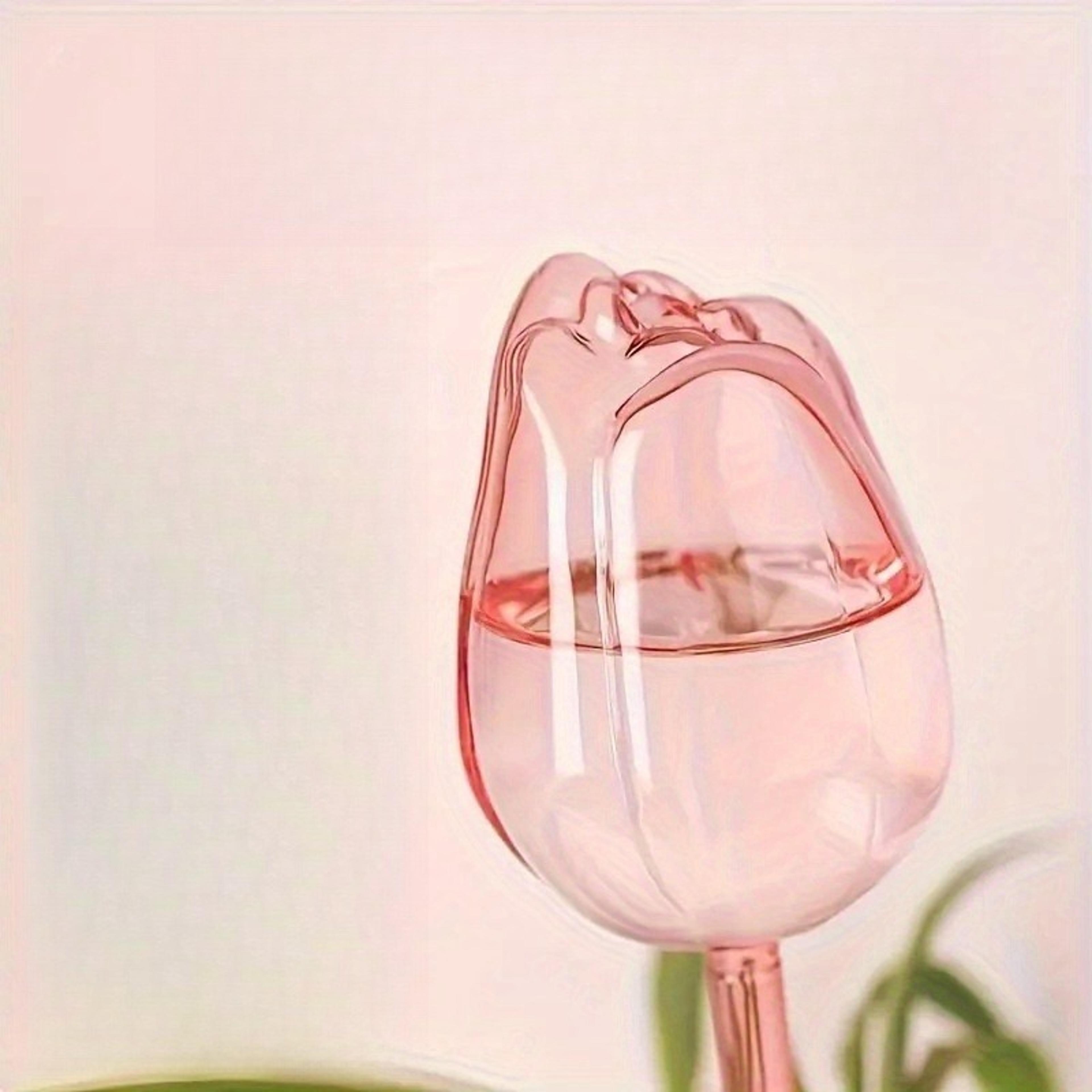 Pink Tulip Self Watering Globes For Indoor Outdoor Plants 3