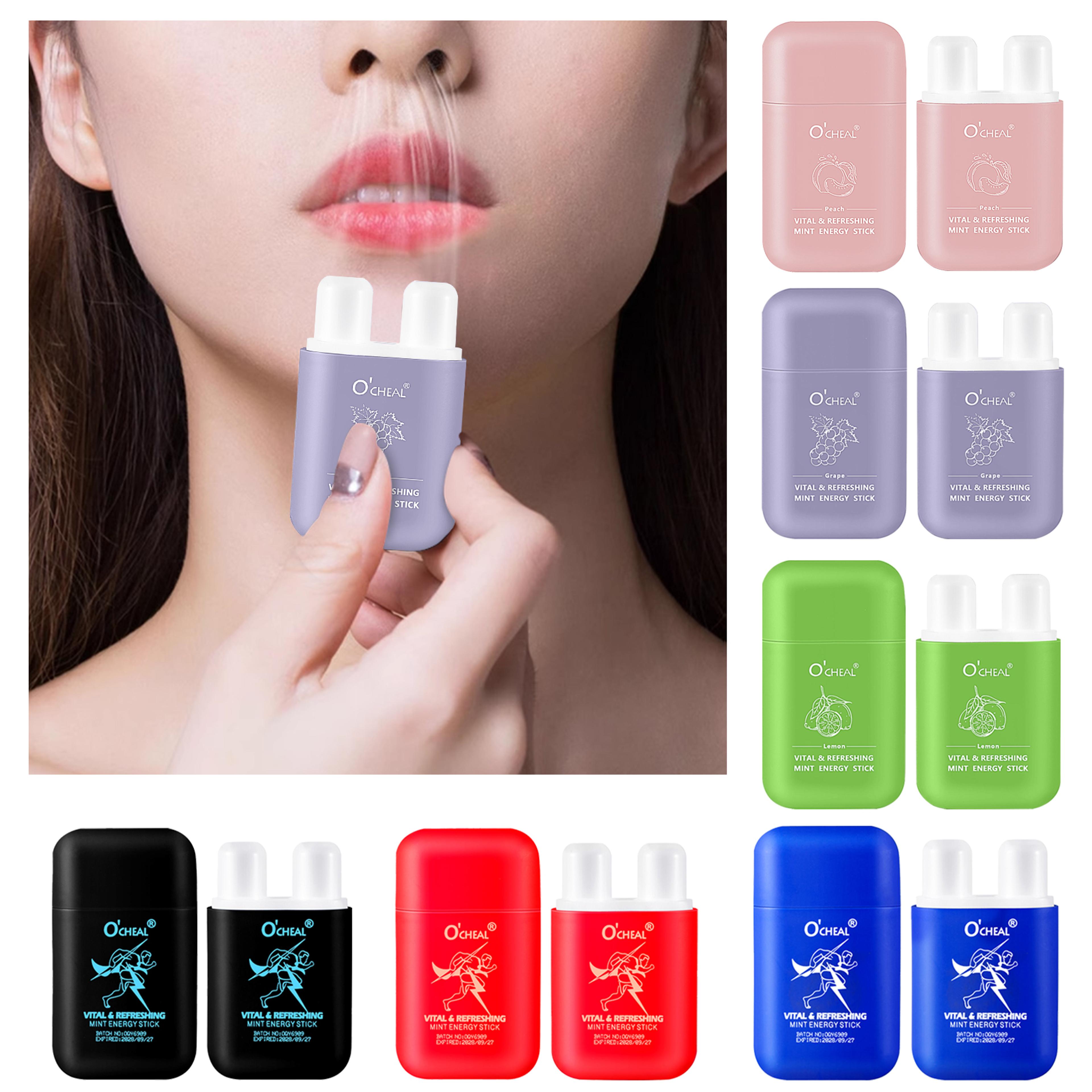 Fresh Mint Double Hole Energy Stick Portable Aromatherapy Nasal Inhaler 1