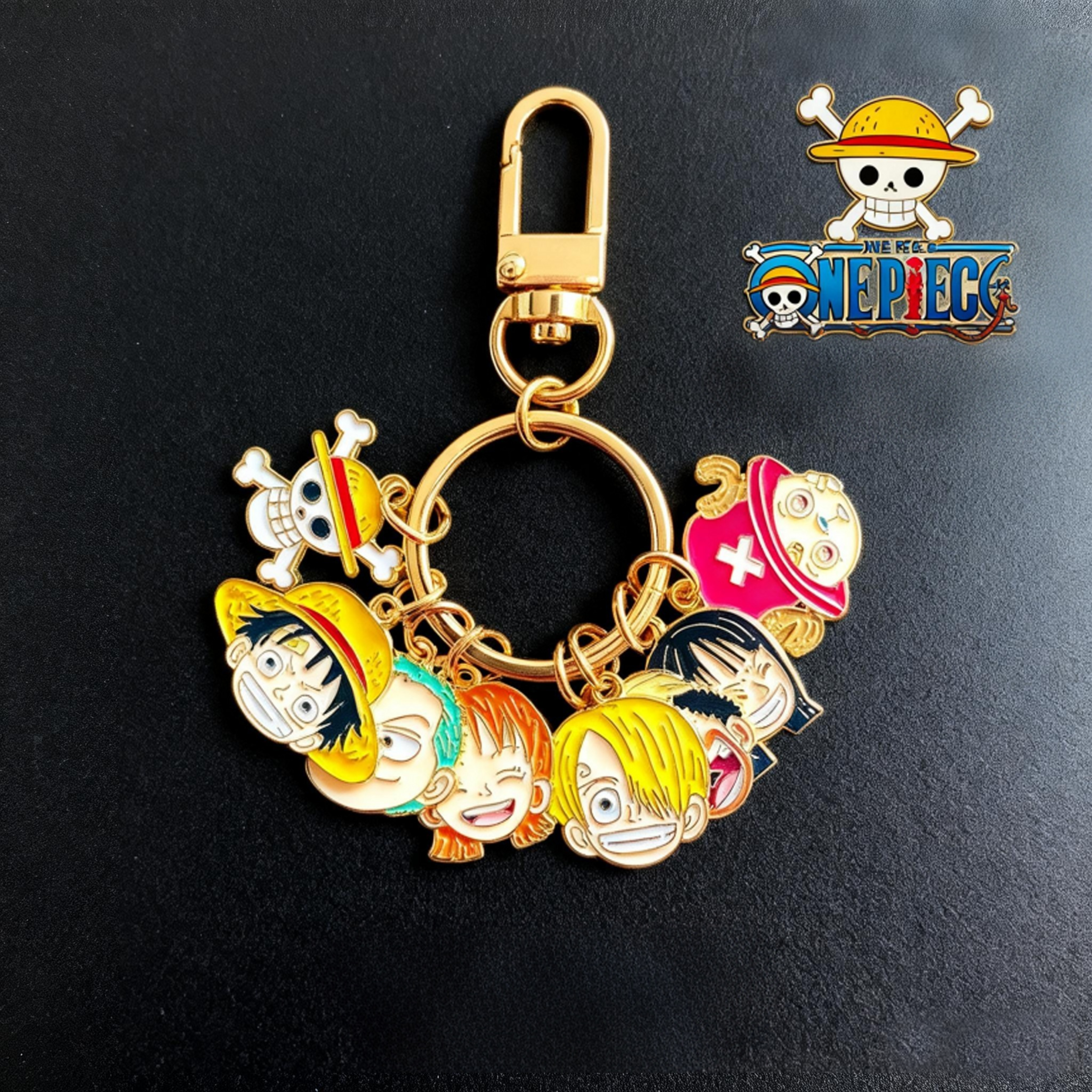 One Piece Luffy  Nami Keychain Stylish Anime Bluetooth Headset Charm 1