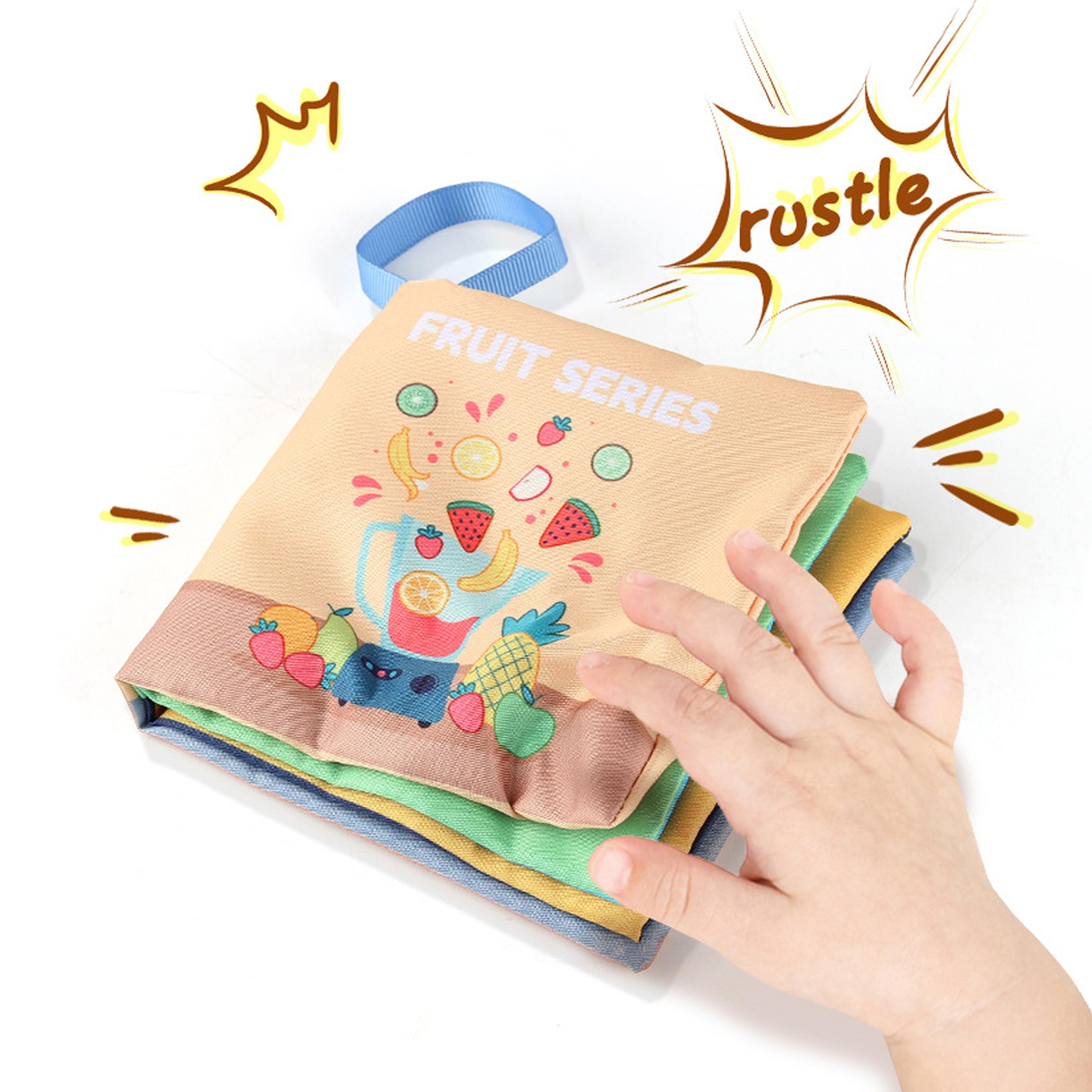 Montessori Sensory Baby Book Touch  High Contrast Educational Cloth Book For Early Learning 3