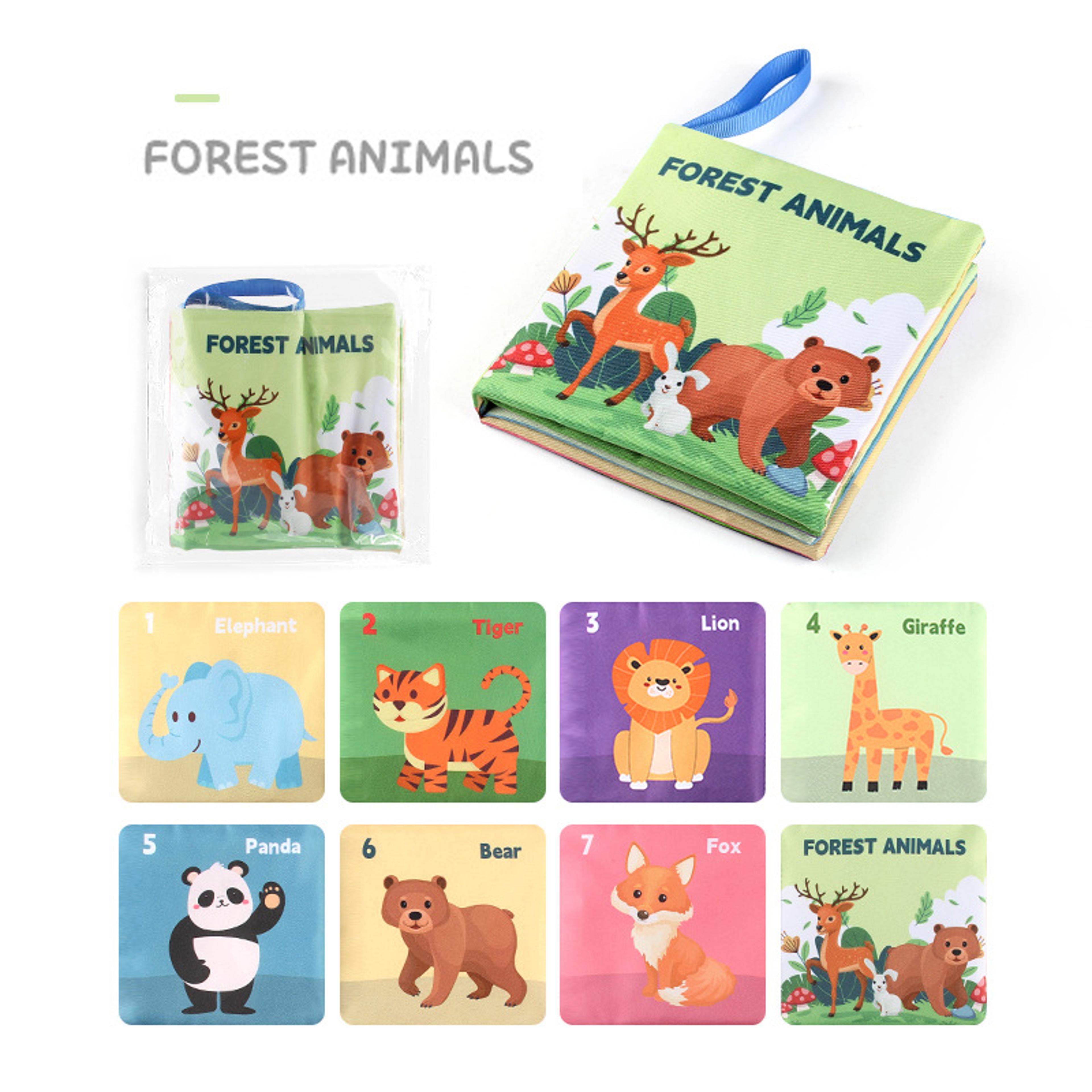 Montessori Sensory Baby Book Touch  High Contrast Educational Cloth Book For Early Learning 9