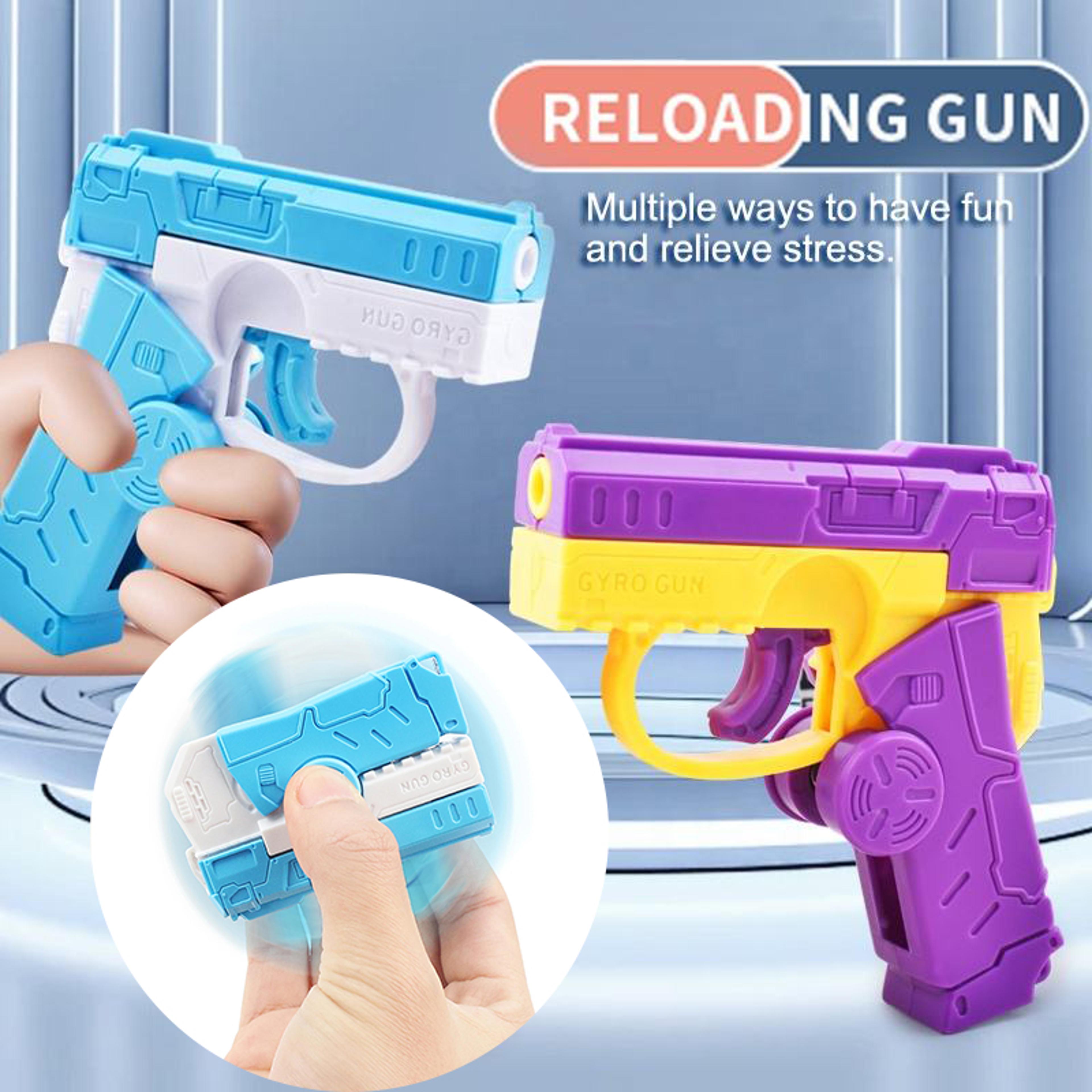mini fidget spinner toy gun for kids stress relief play