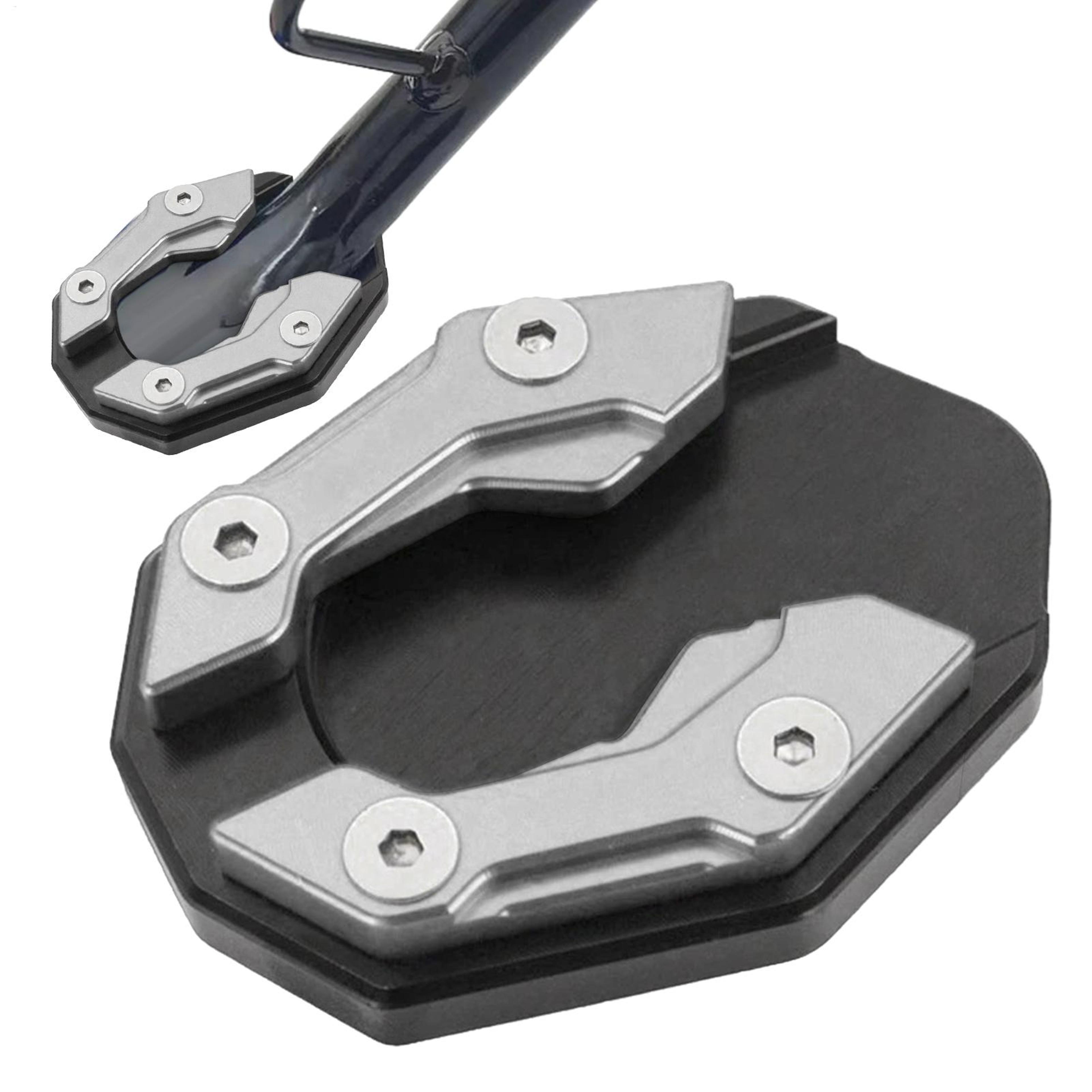 motorcycle kickstand pad extender durable side stand support plate for safe parking