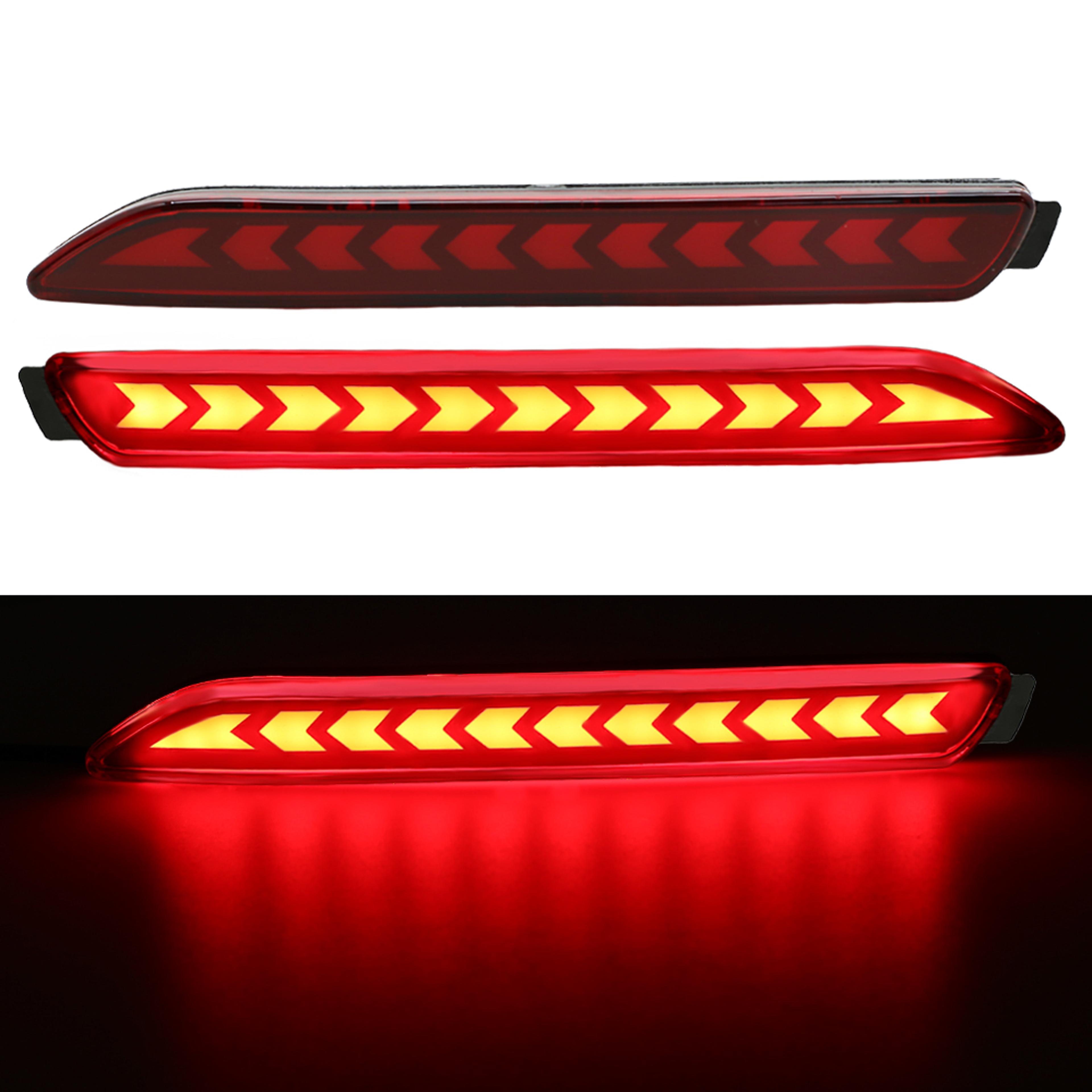 LED Rear Bumper Reflector Lights For Enhance Safety  Style 1