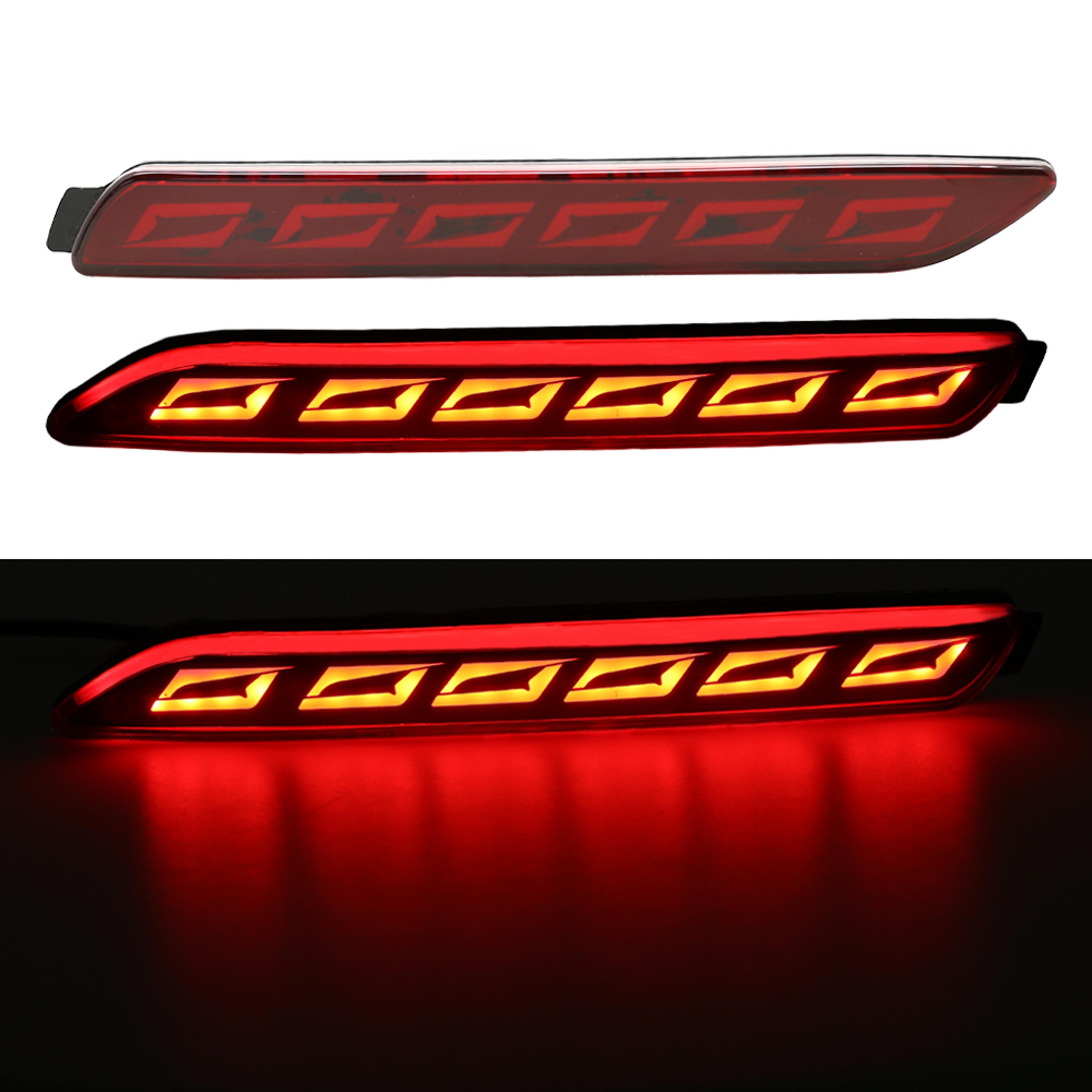 LED Rear Bumper Reflector Lights For Enhance Safety  Style 3