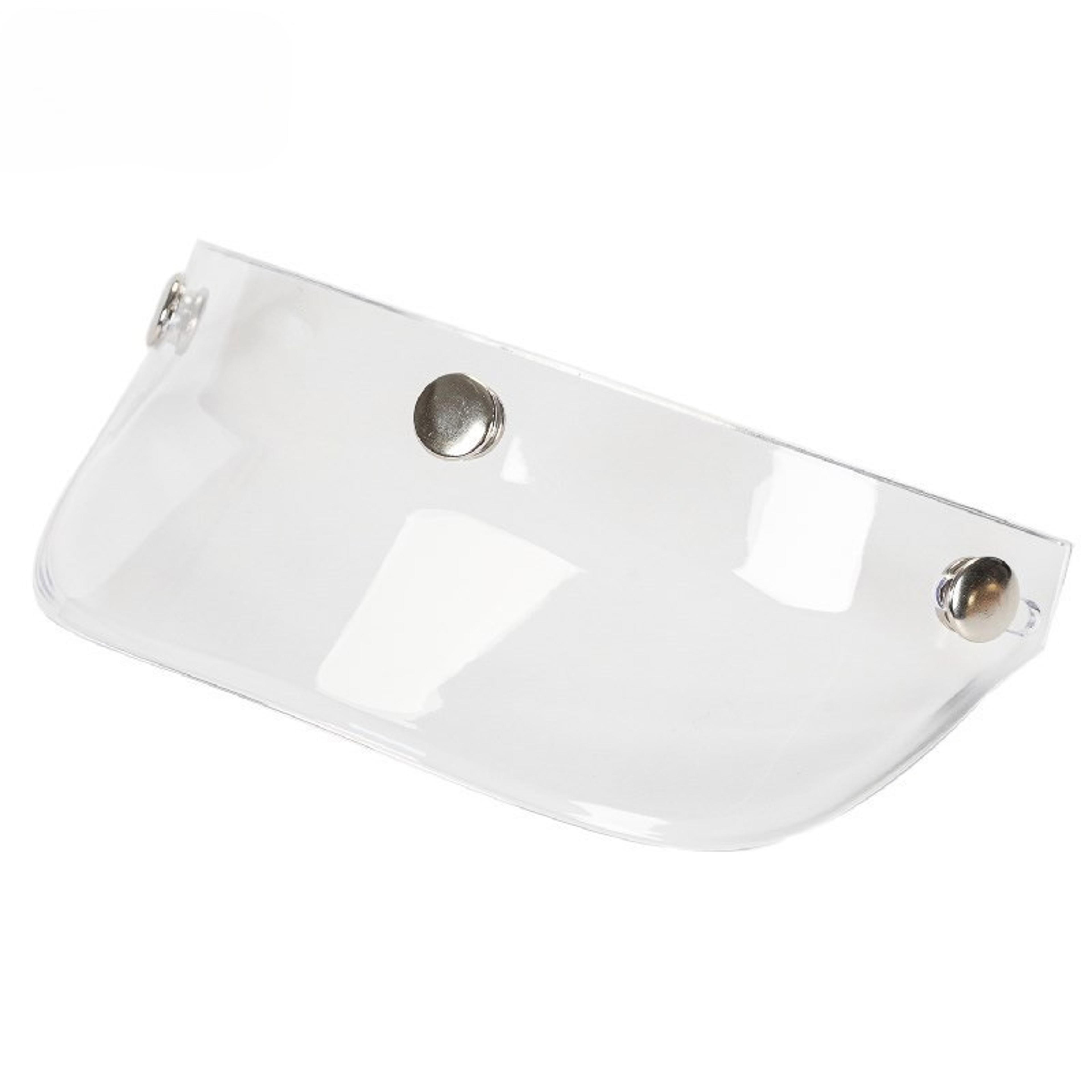 Universal Windproof Flip Helmet Visor For Open Face Motorcycle Helmets Snap Button Protection 2