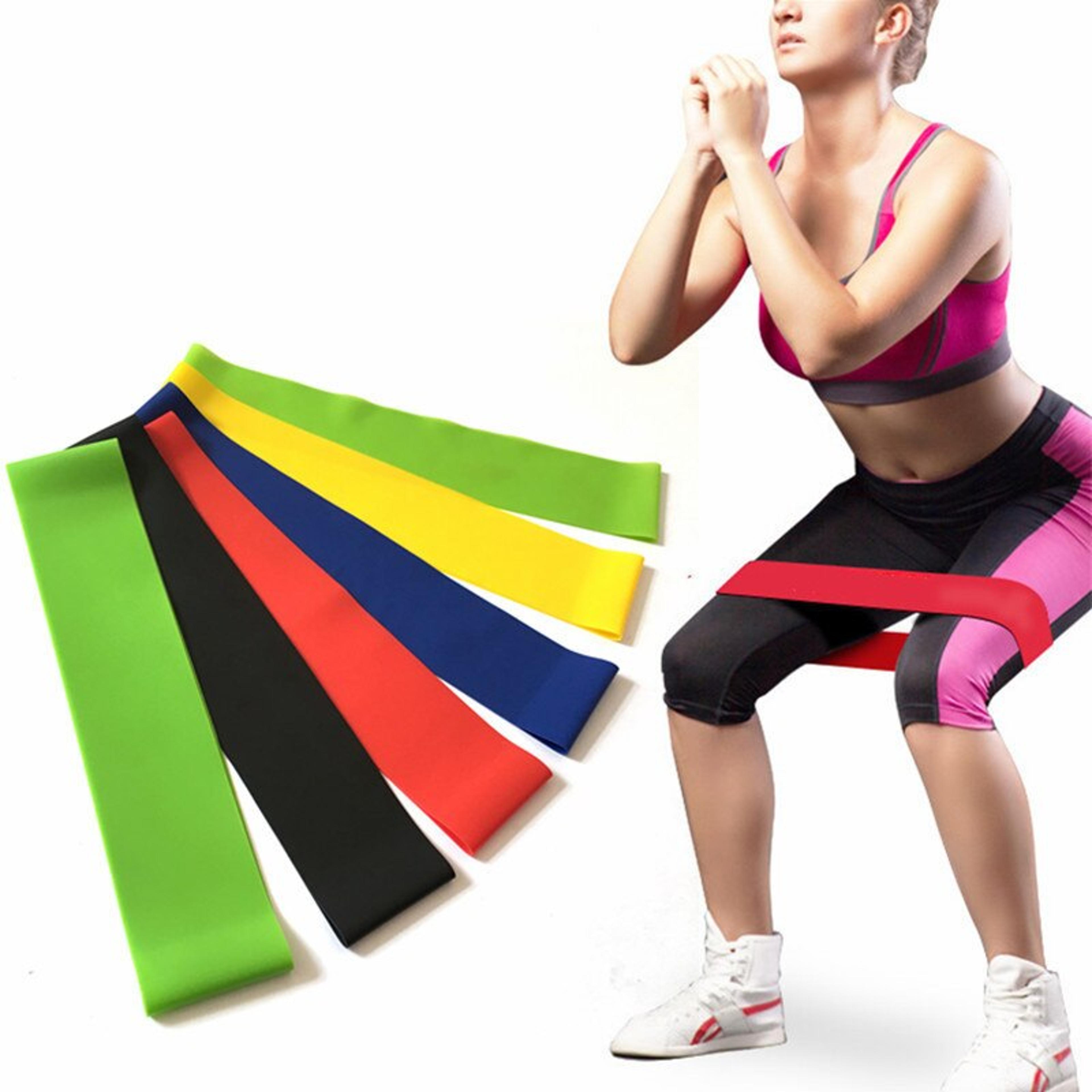 premium resistance bands and yoga tension belt set for glutes, squats and stretching