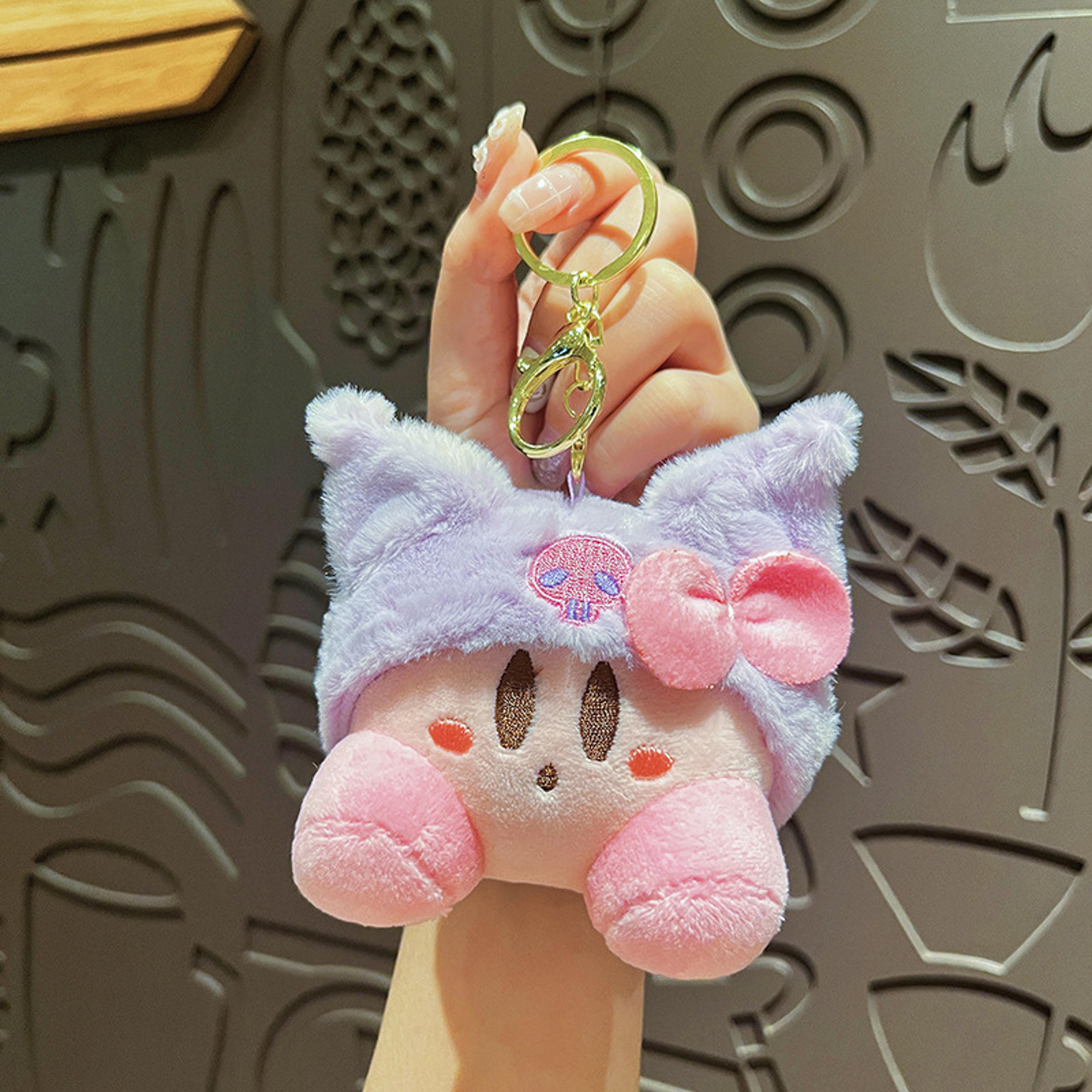Cute Cartoon Keychain For Kids Kirby Hello Kitty  Melody Backpack Charm 7