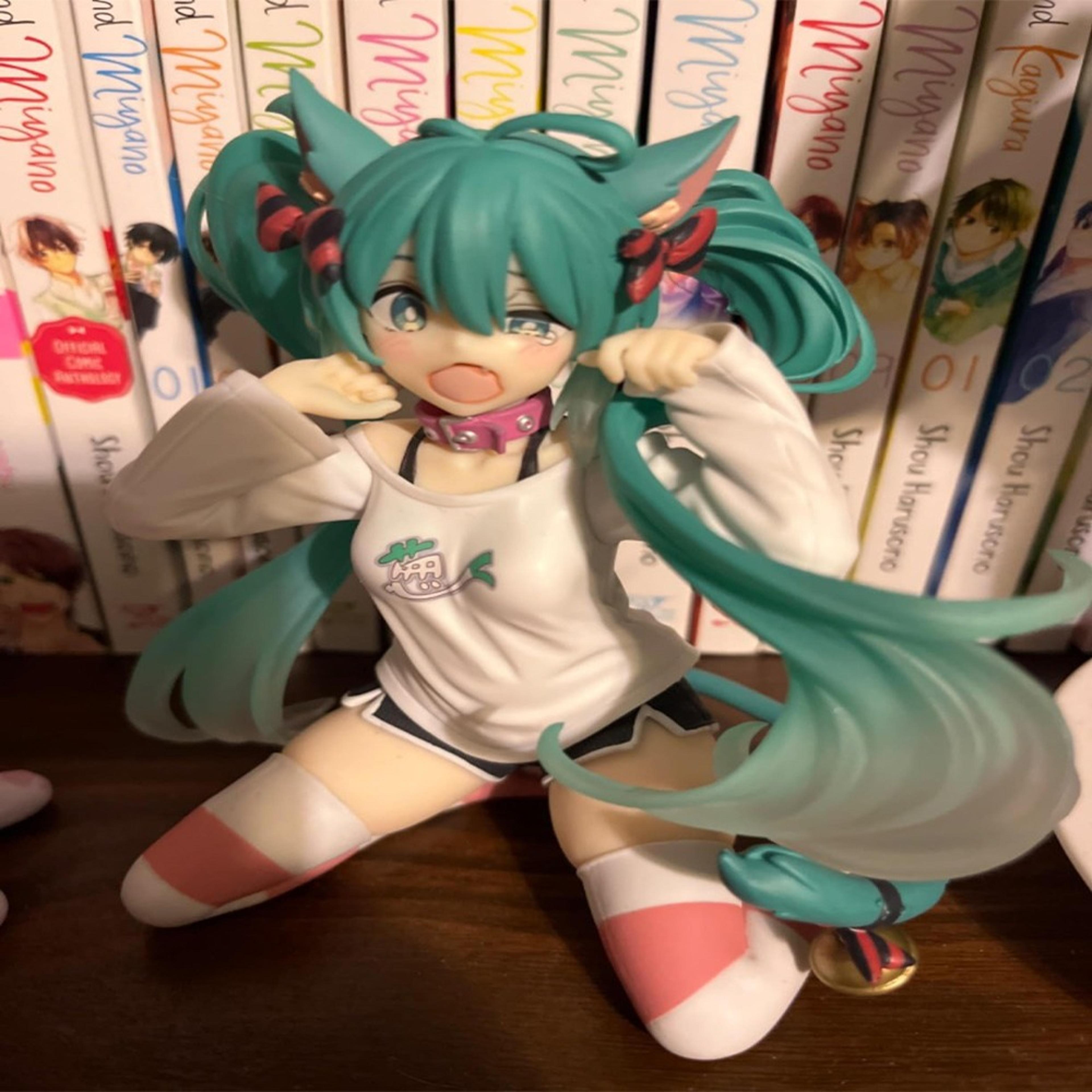 Premium Hatsune Miku Figure Neko T Shirt Desktop Figurine Anime Collectible For Fans  Gifts 3