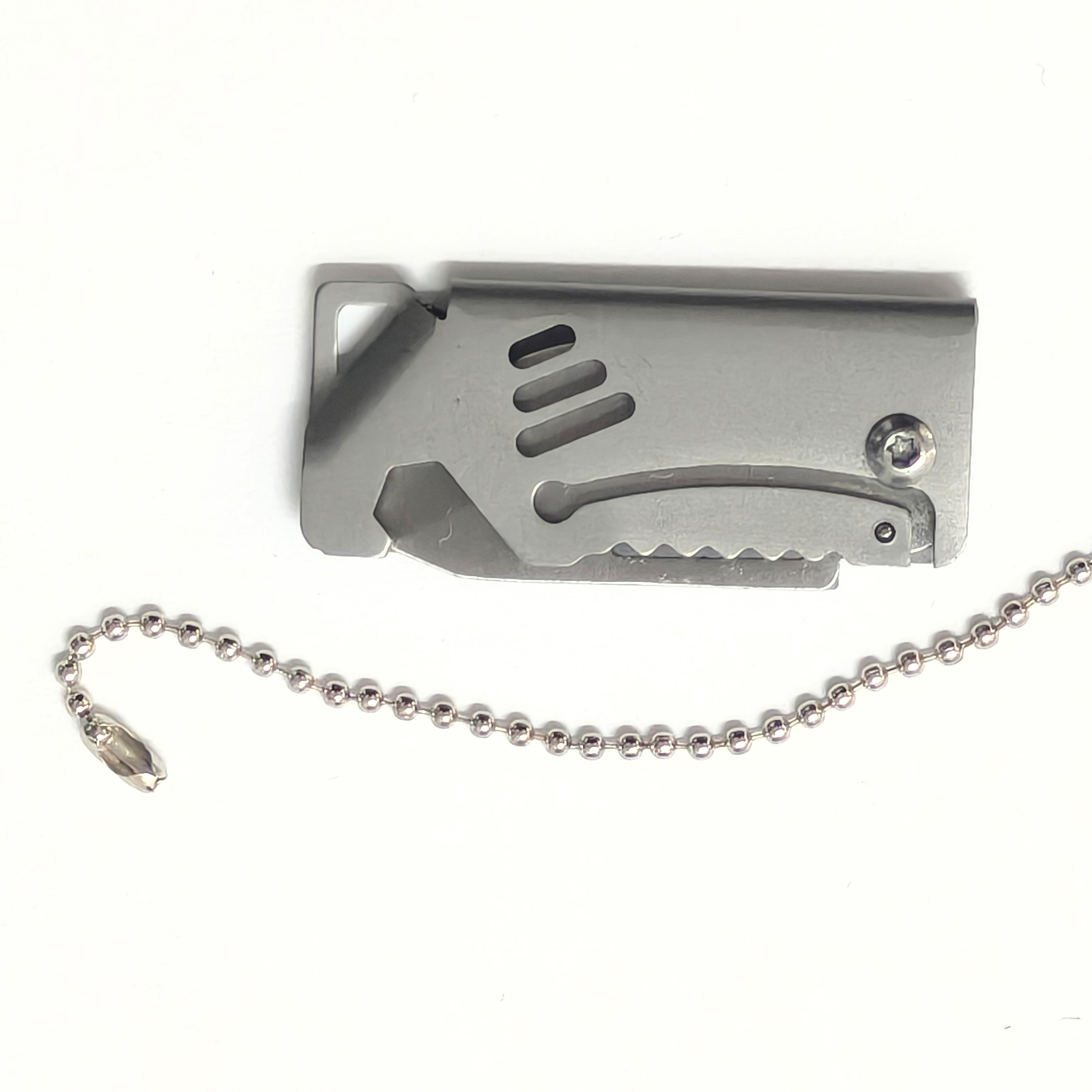 Mini Outdoor Folding Knife With Steel Portable Camping  Survival Tool 2