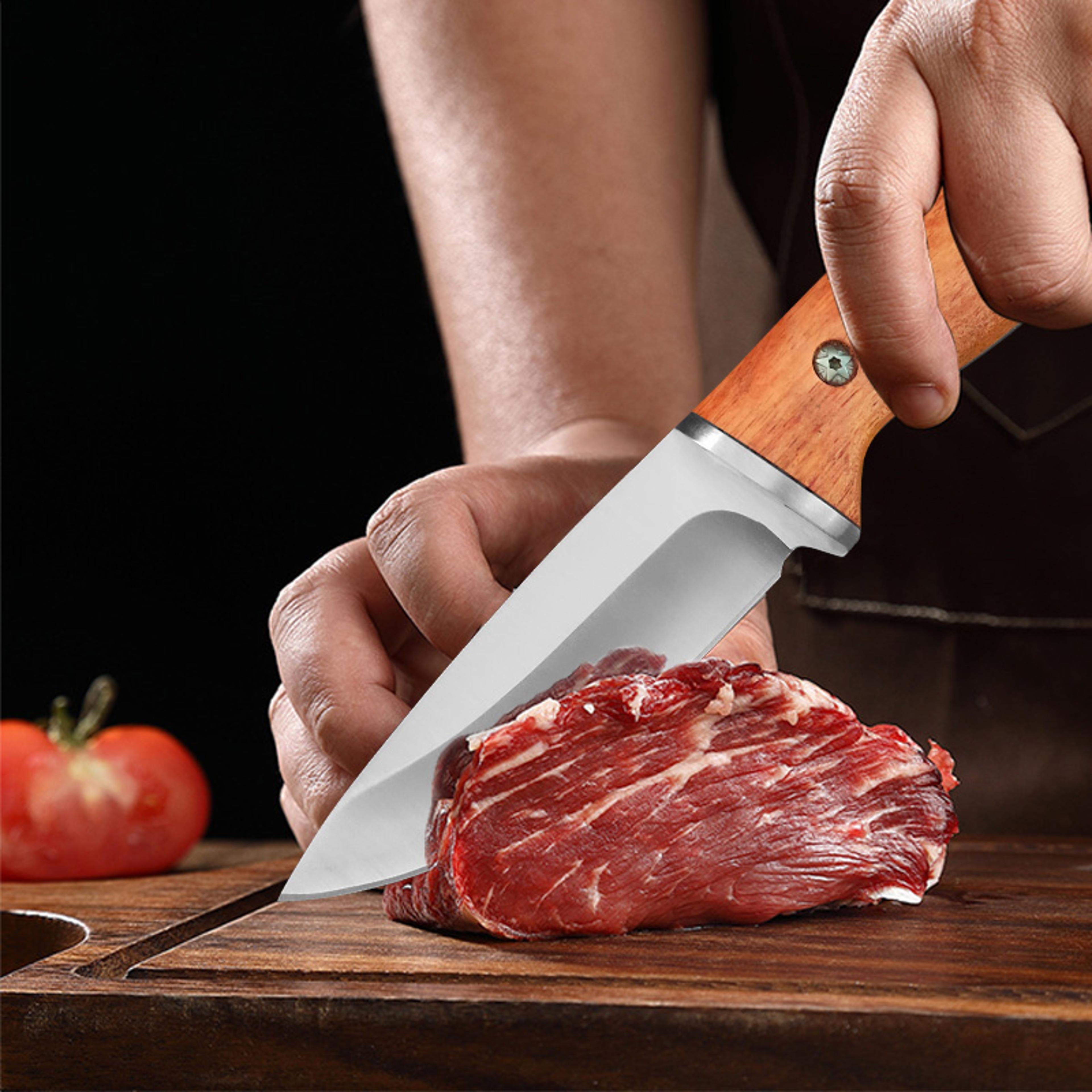 Premium Stainless Steel Boning Knife Sharp Chef  Meat Cleaver 3