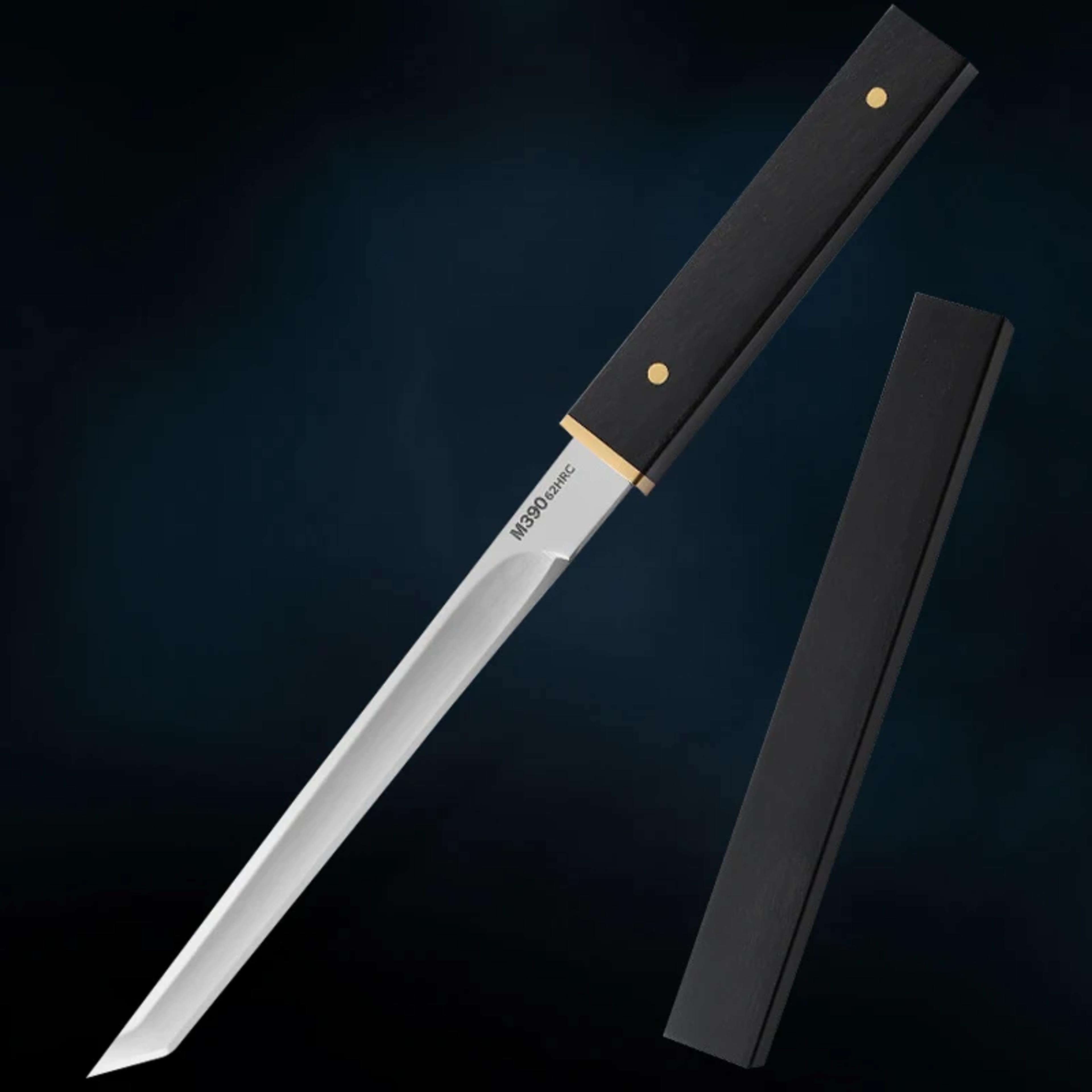 Premium Mongolian Forged Meat Cleaver Knife Stainless Steel Boning Knife With Protective Sheath 4