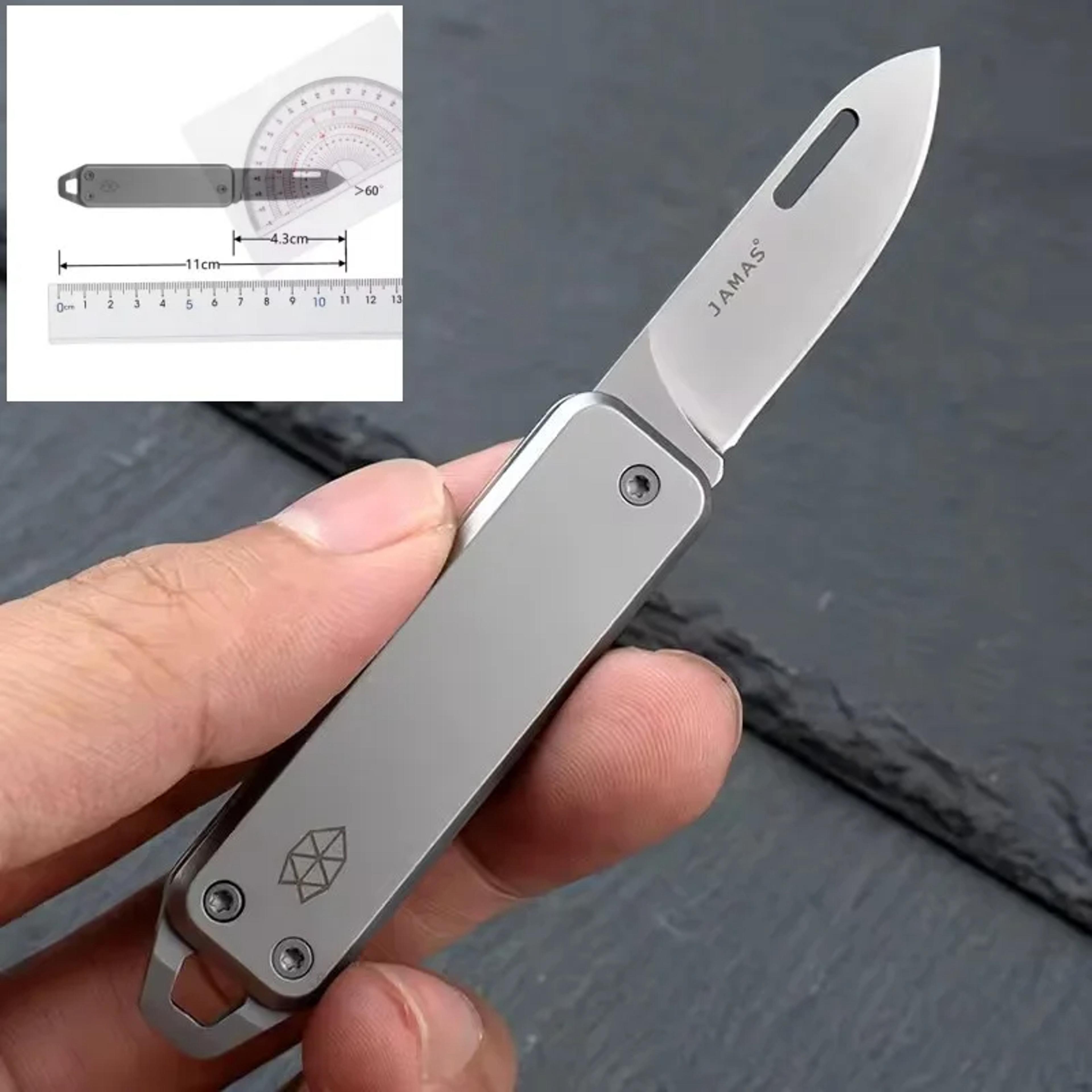 mini folding knife portable pocket knife & camping knife keychain tool