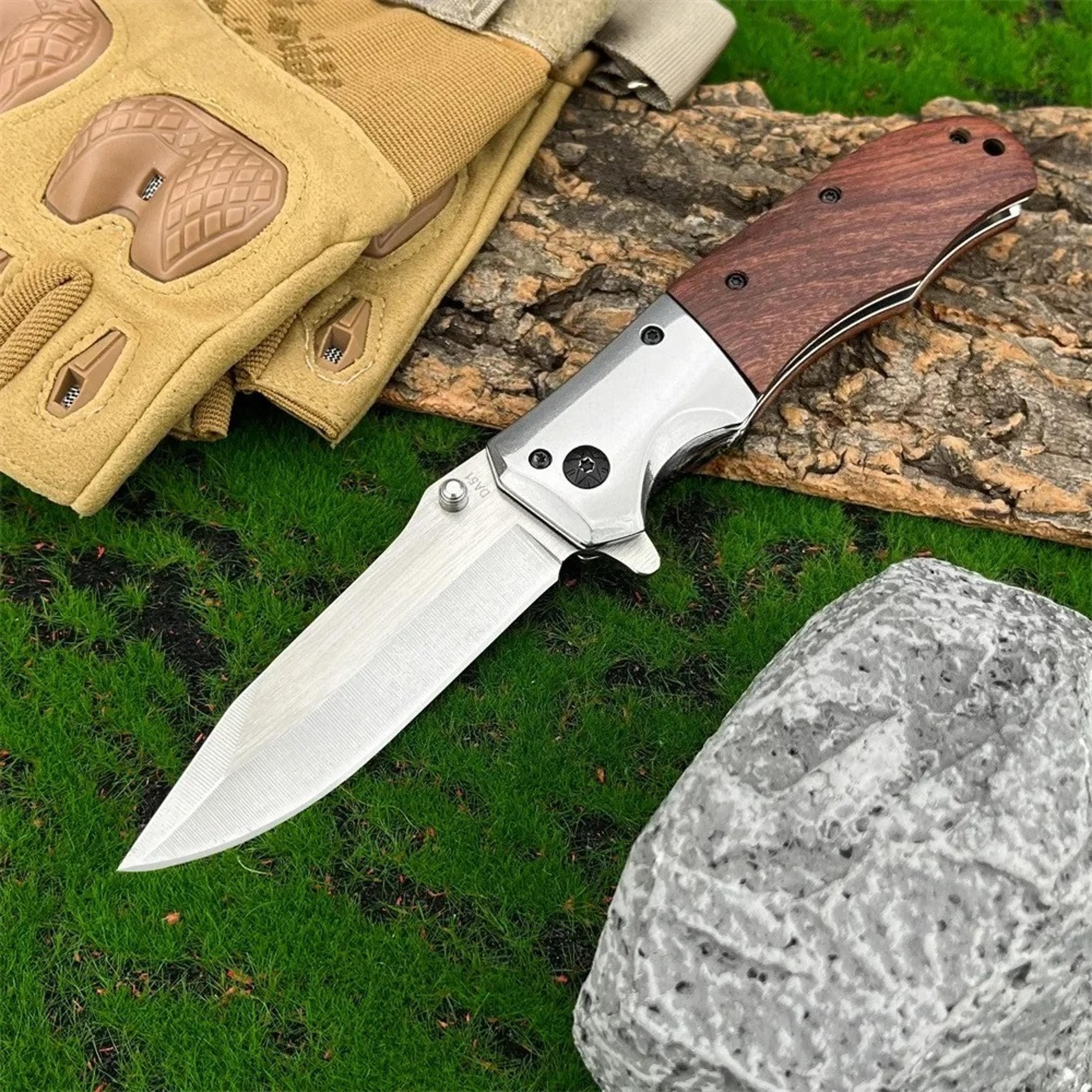 Premium Stainless Steel Folding Pocket Knife  Survival Blade 1