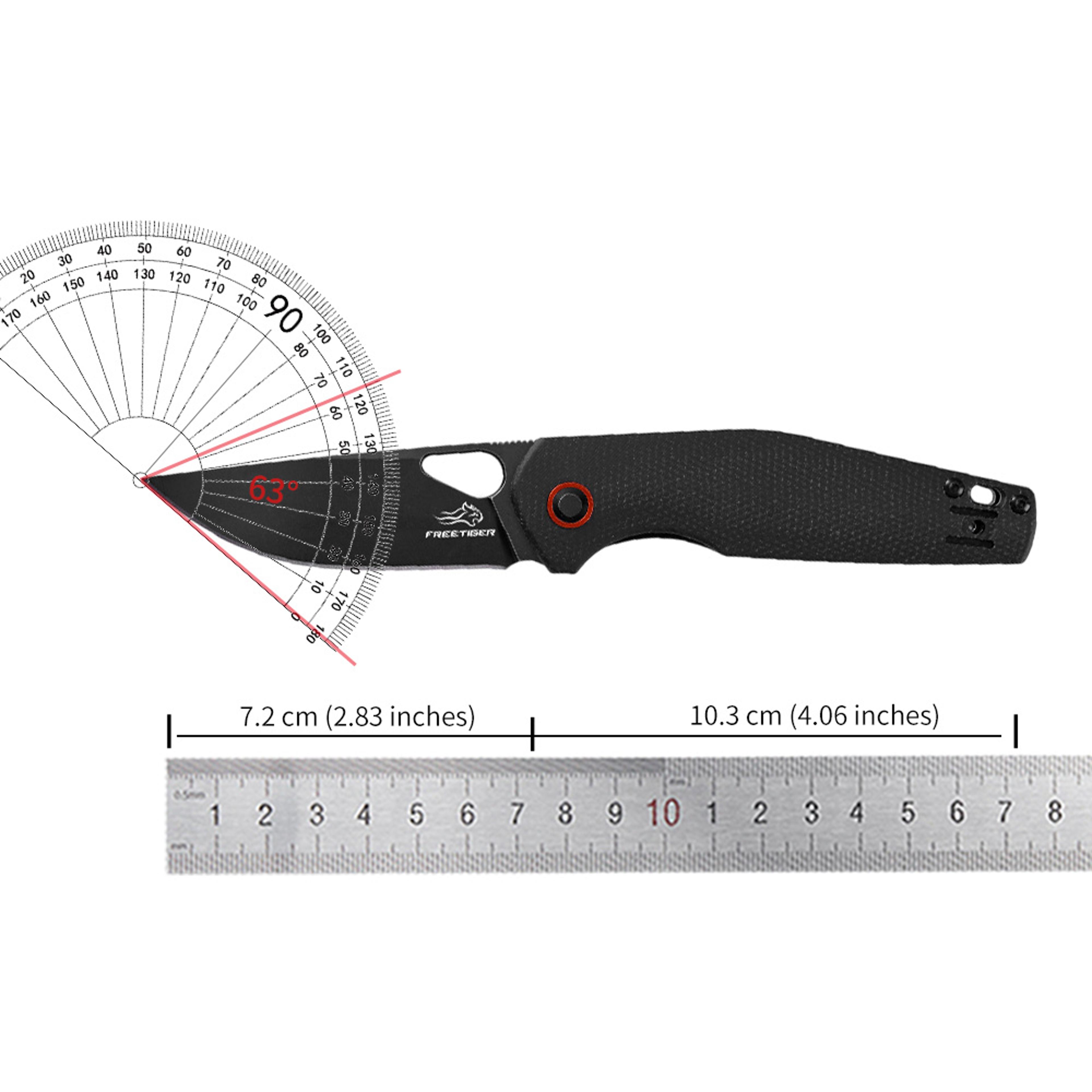 Tactical Folding Knife Steel Pocket Knife With Micarta Handle Camping  Survival 1