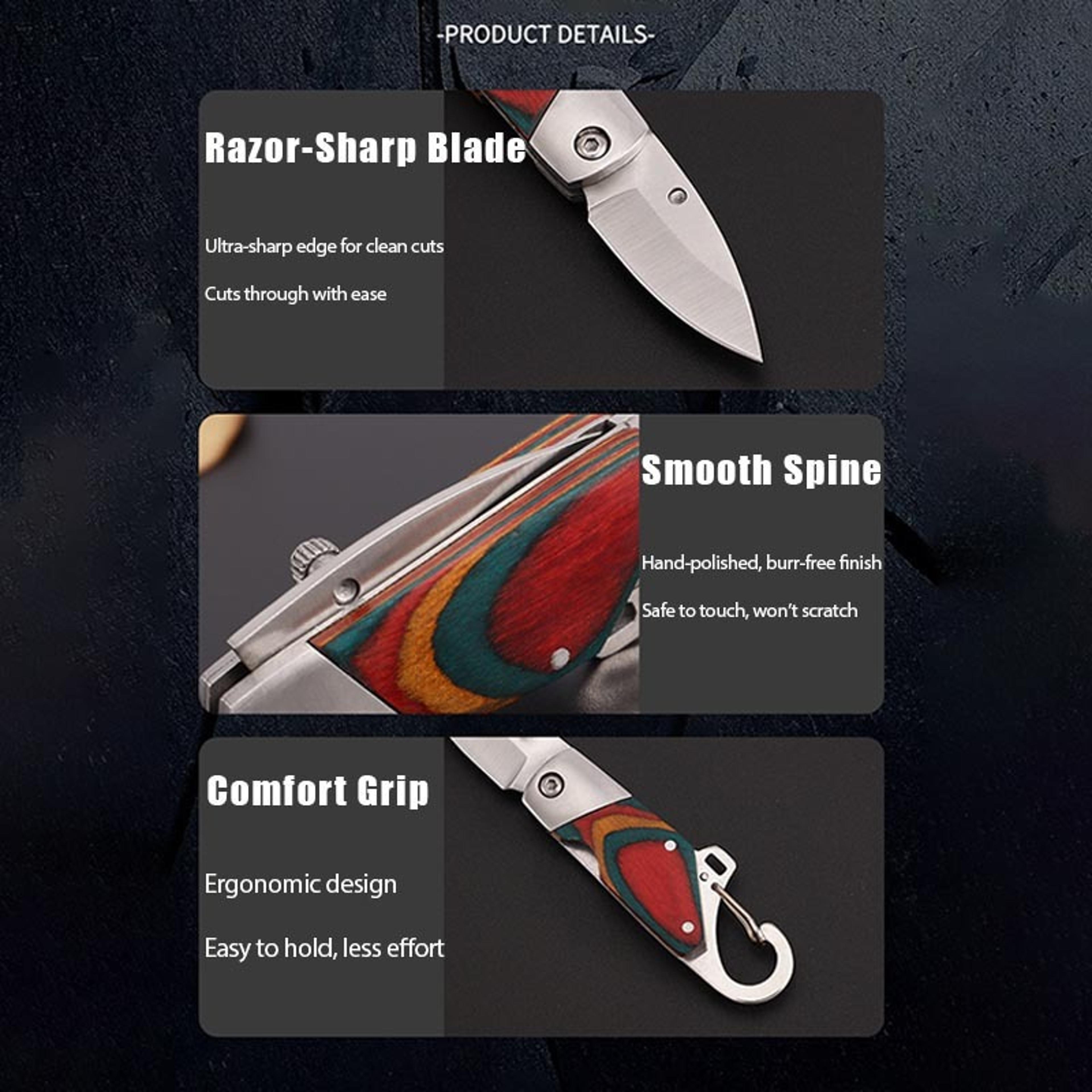 Mini Stainless Steel Pocket Knife Sharp Folding Knife For Camping  Outdoor Use 1