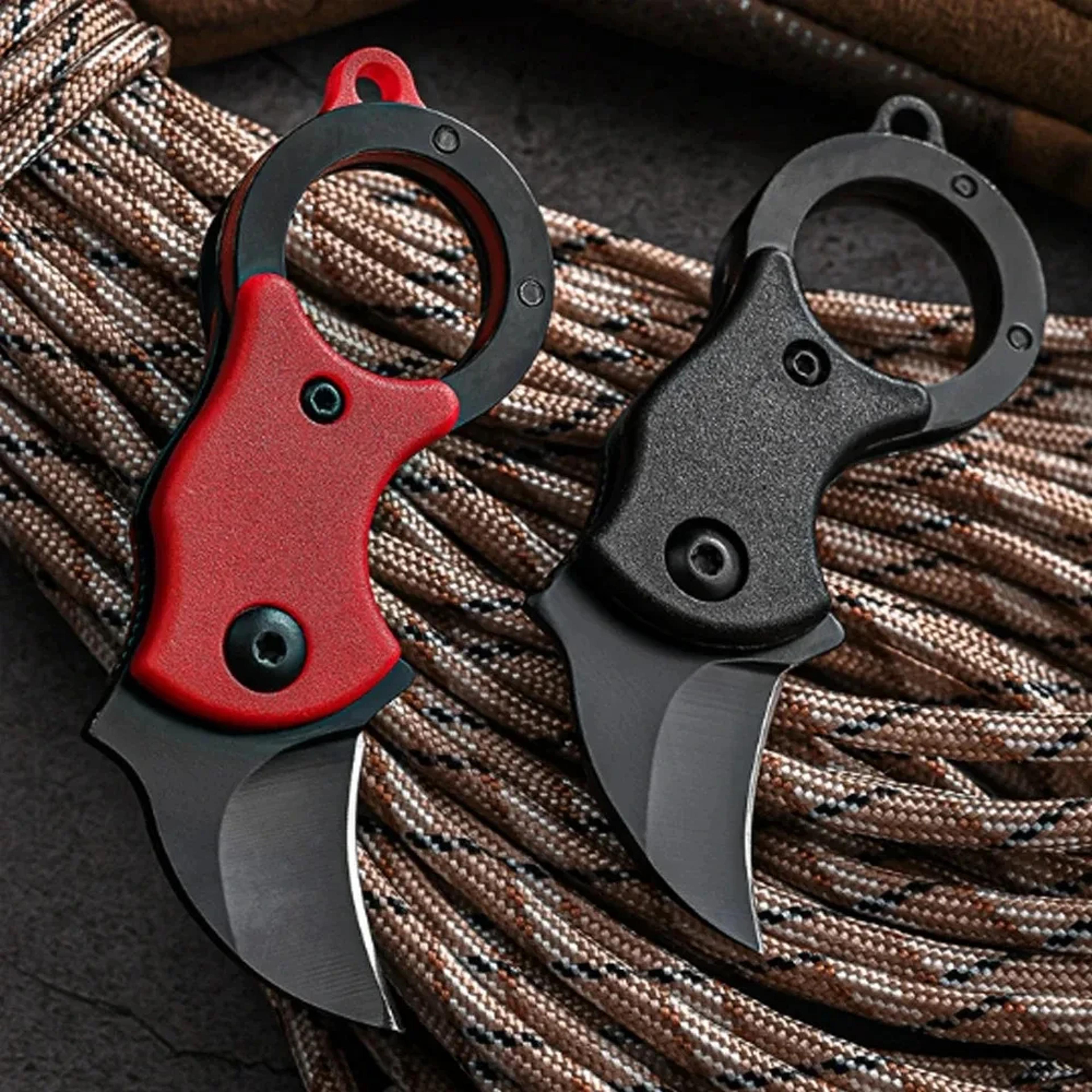 stainless steel keychain pocket knife & tool compact mini camping knife