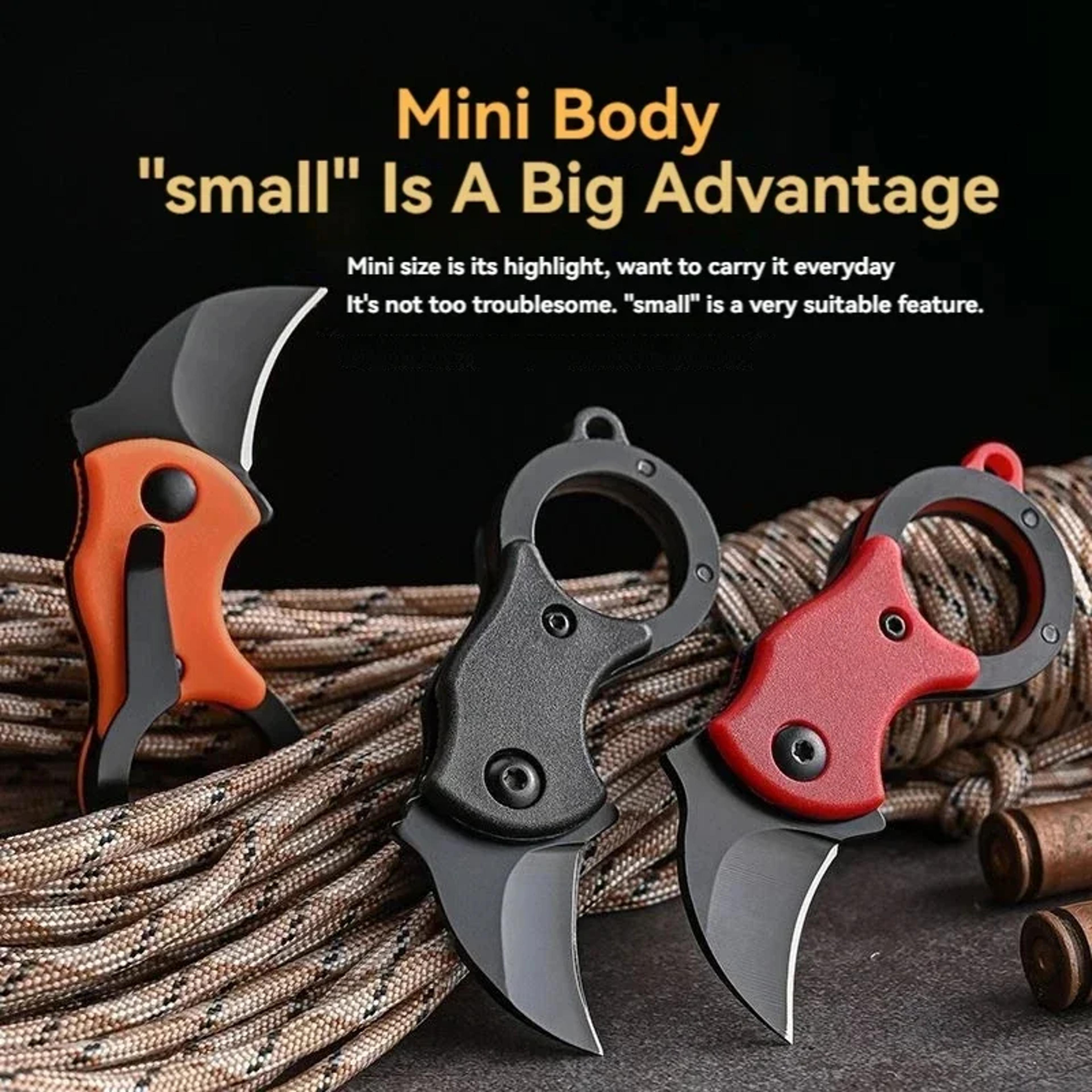 Stainless Steel Keychain Pocket Knife  Tool Compact Mini Camping Knife 1