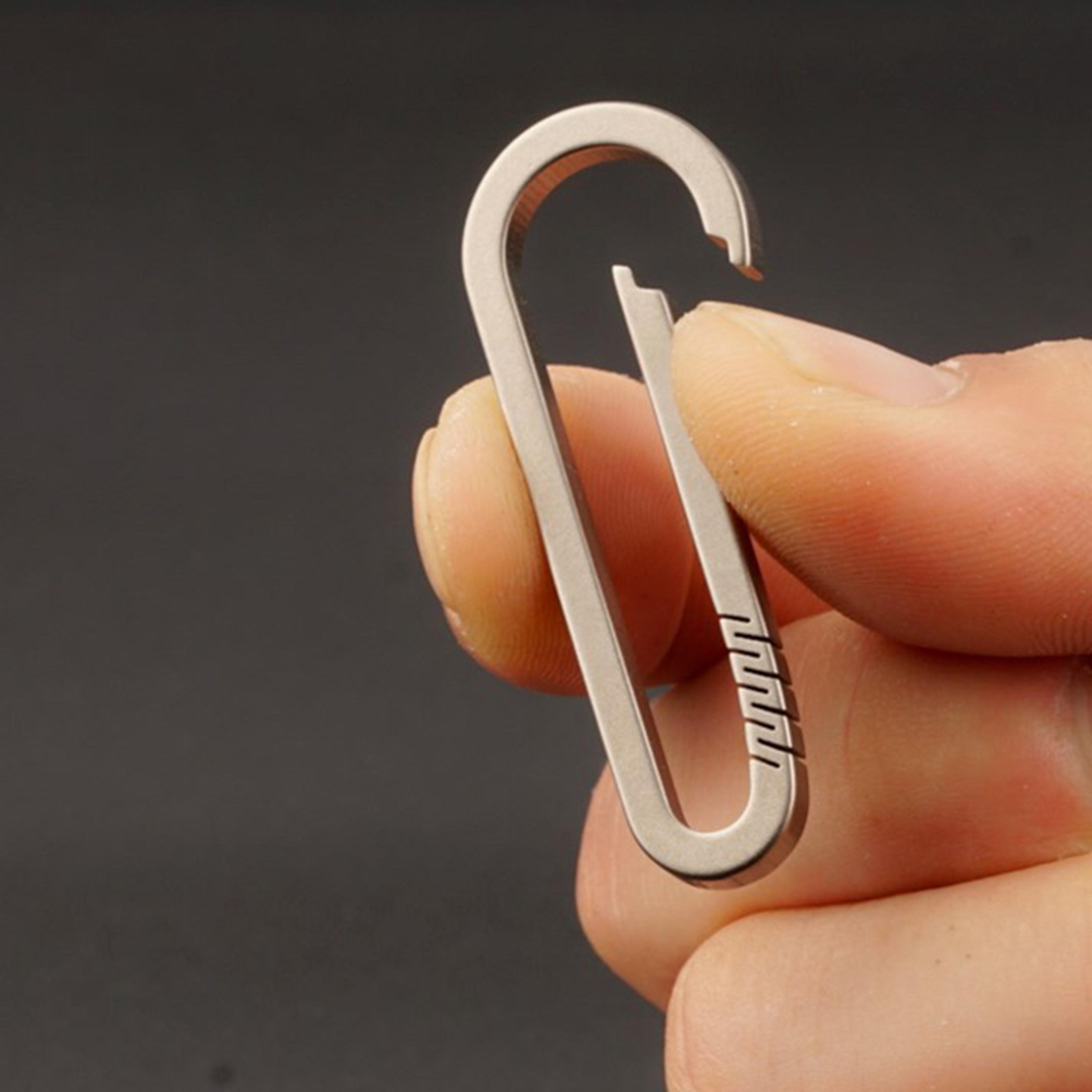 Premium Titanium Alloy Keychain Buckle Durable Tool For Car  Outdoor Use 3
