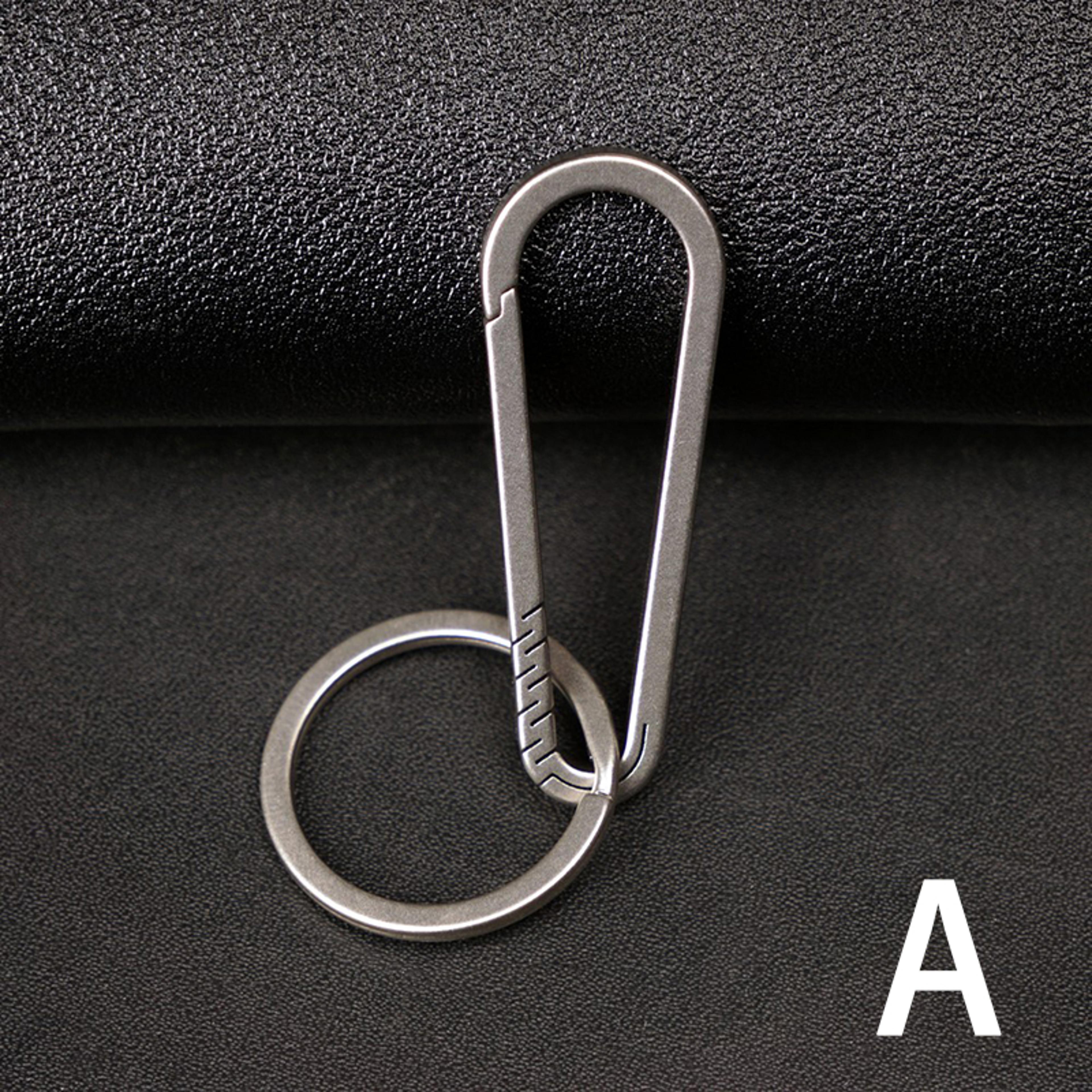 Premium Titanium Alloy Keychain Buckle Durable Tool For Car  Outdoor Use 6
