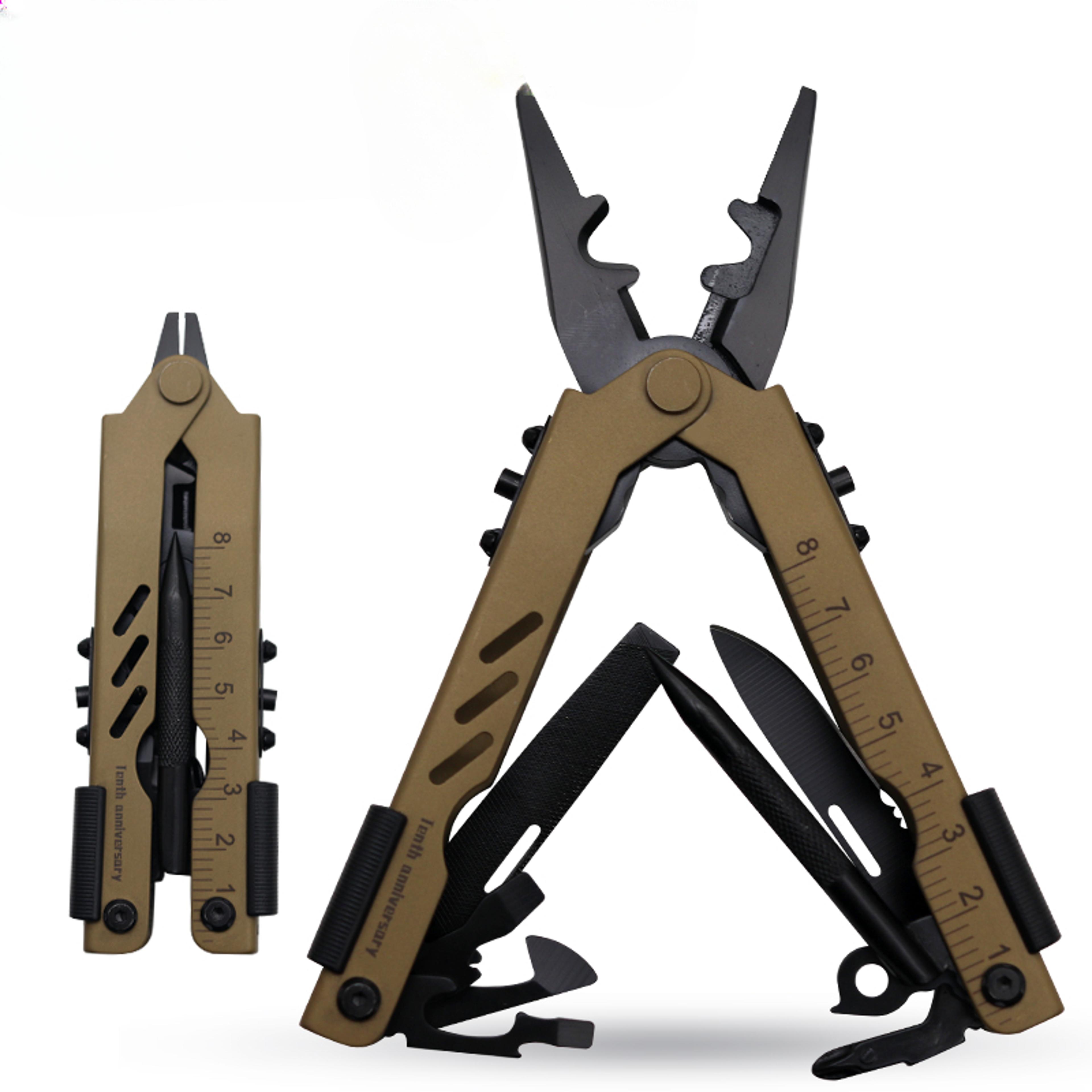 Tactical Portable Folding Multi Tool Pliers Heavy Duty Multitool Pliers  Outdoor Camping Tool 4