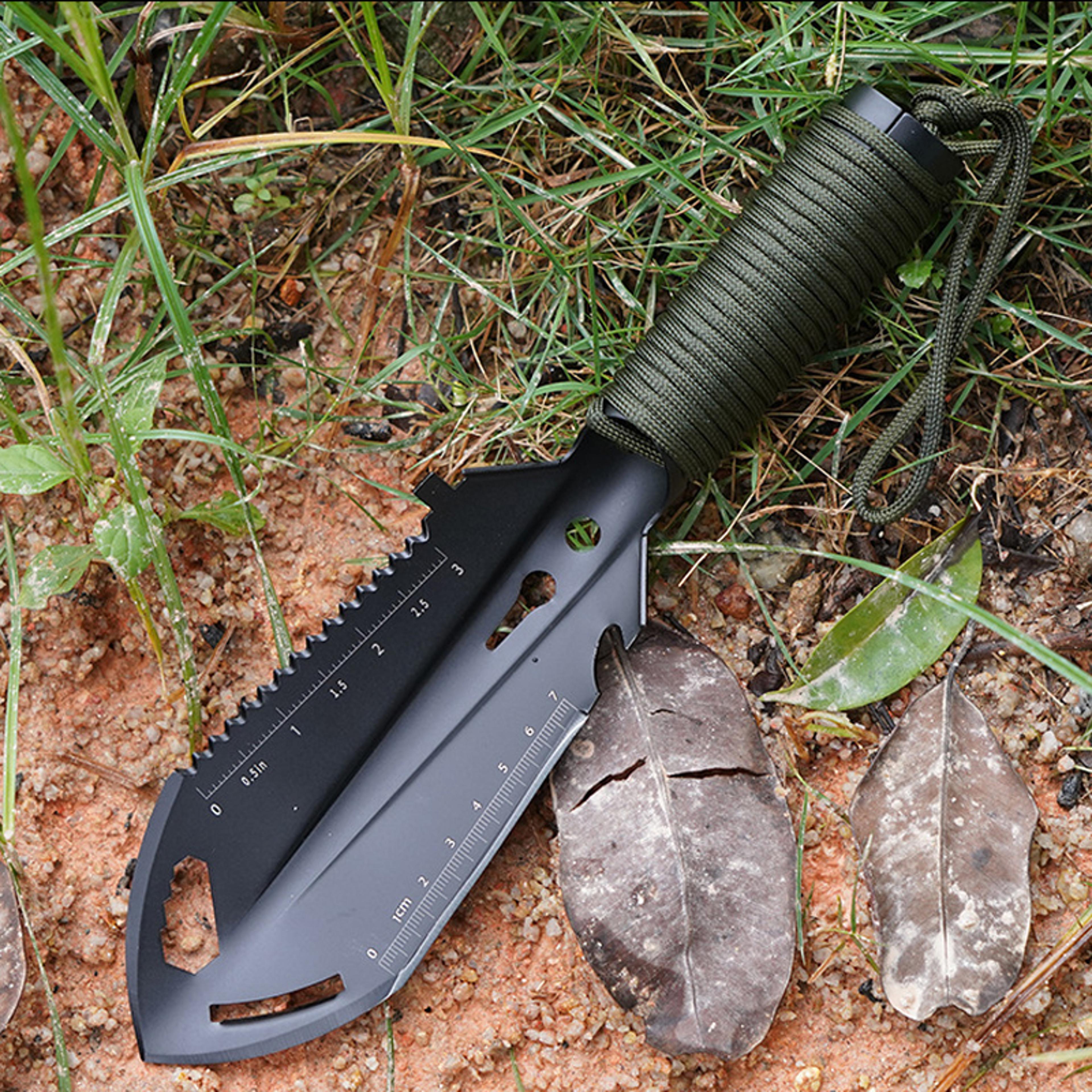 portable camping survival shovel stainless steel outdoor multitool
