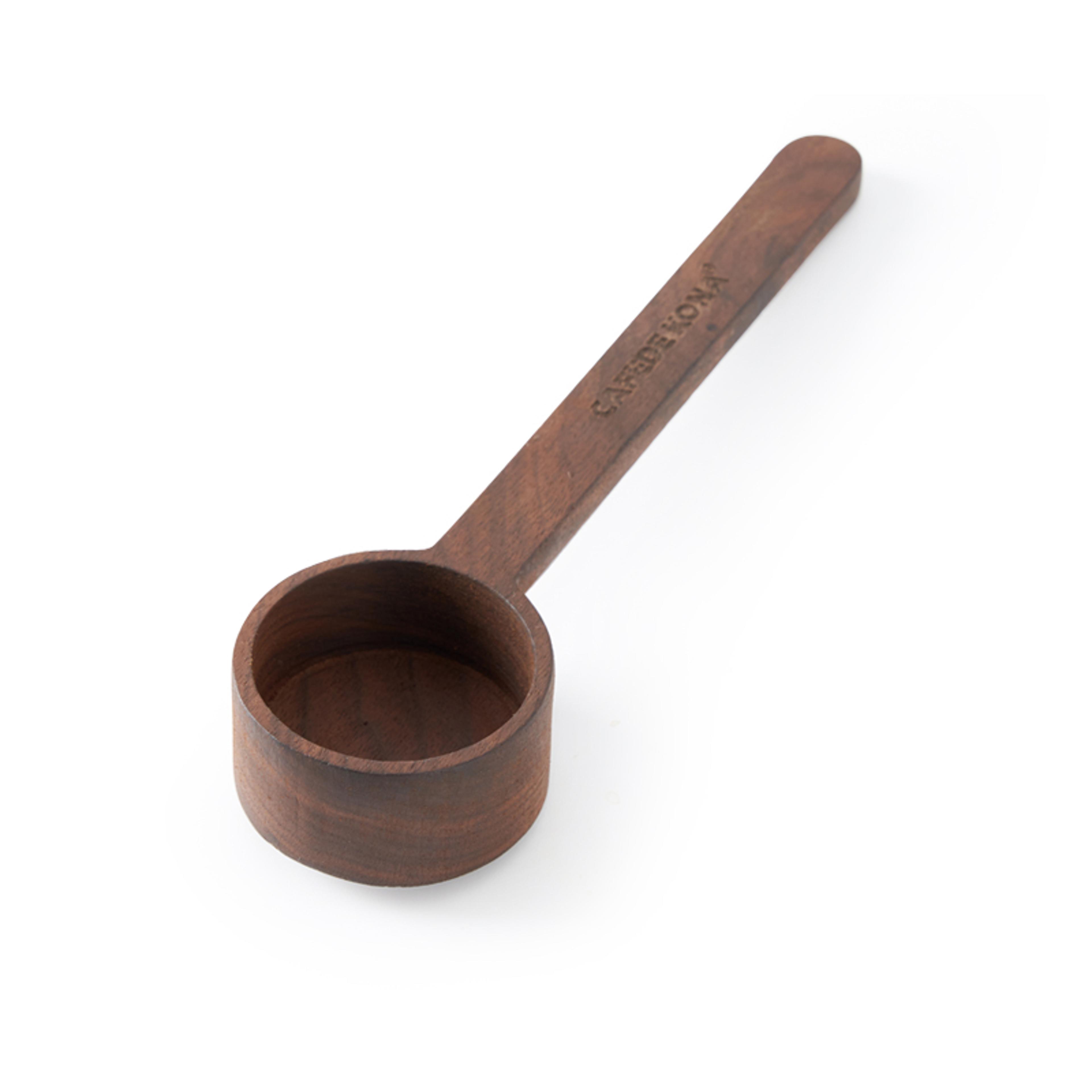 Black Walnut Coffee Bean Measuring Spoon Set Solid Wood 0