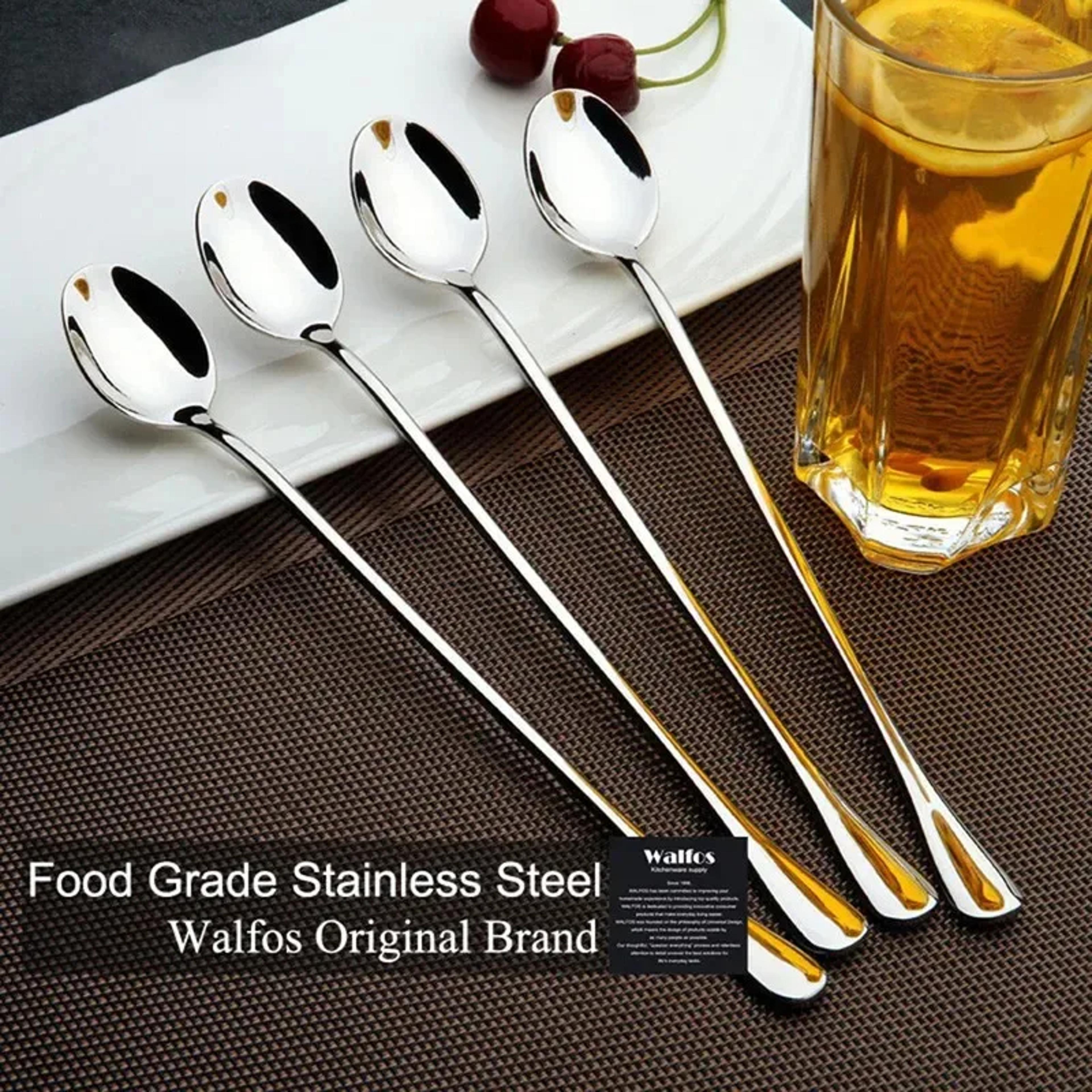 Premium Stainless Steel Long Handled Coffee  Ice Teaspoons 1