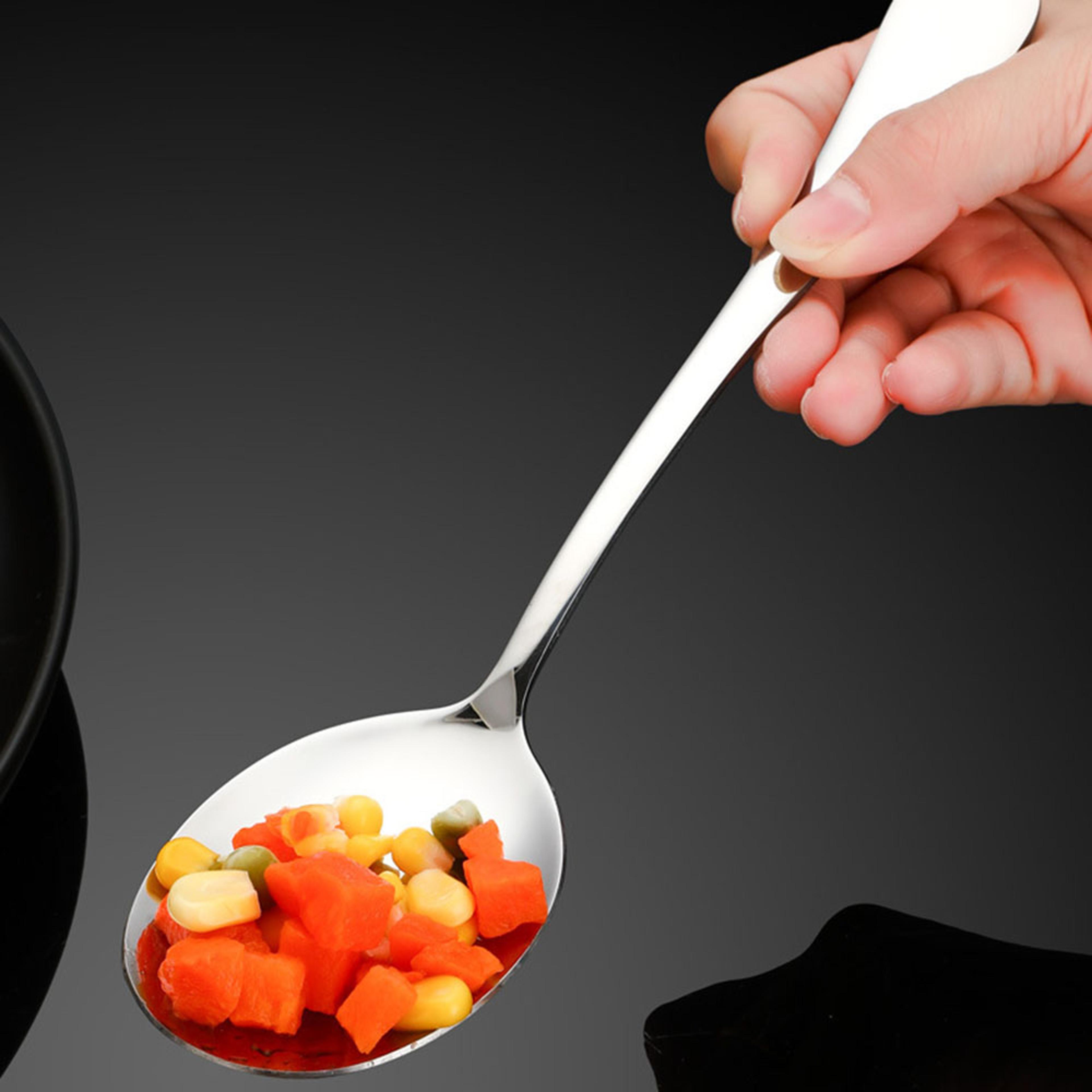 Premium Stainless Steel Rice  Salad Serving Spoon Ergonomic Kitchen Utensil 0