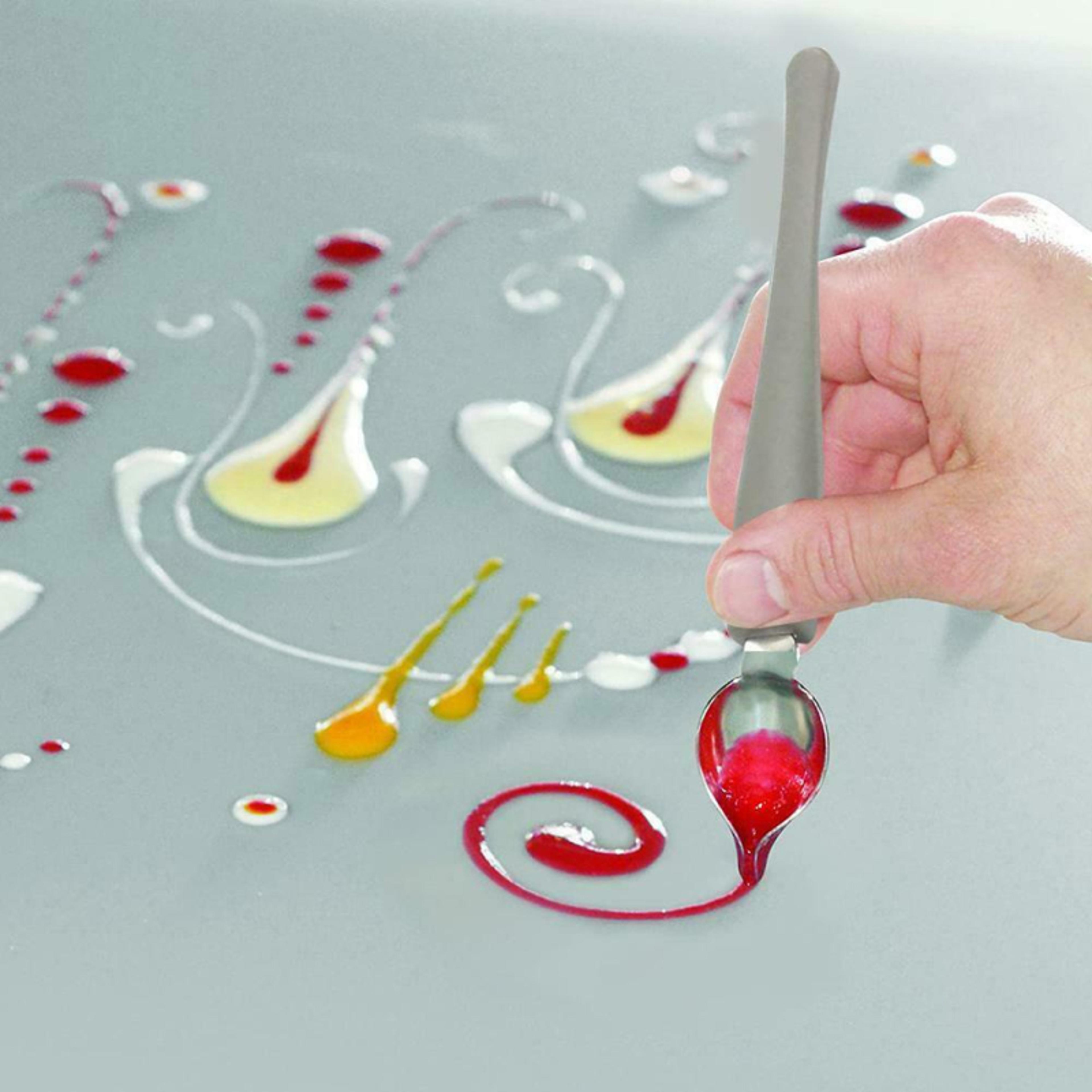 Premium Sauce Decorating Spoon  Dessert Plating Tool Precision Food Decoration Tool For Sushi Cake  1