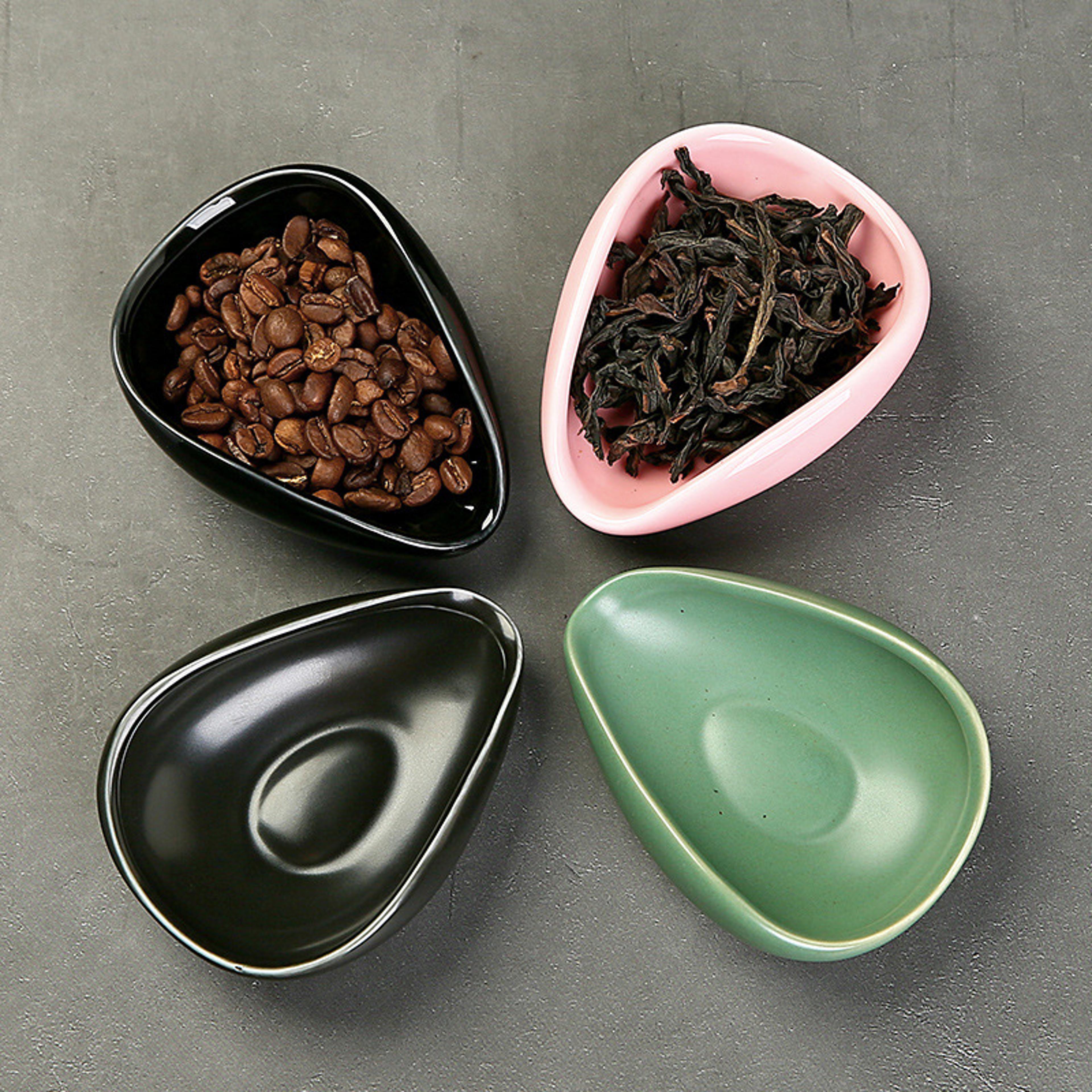 Ceramic Coffee Dosing Cup  Espresso Bean Scoop Tray Precision Measure Cup 0
